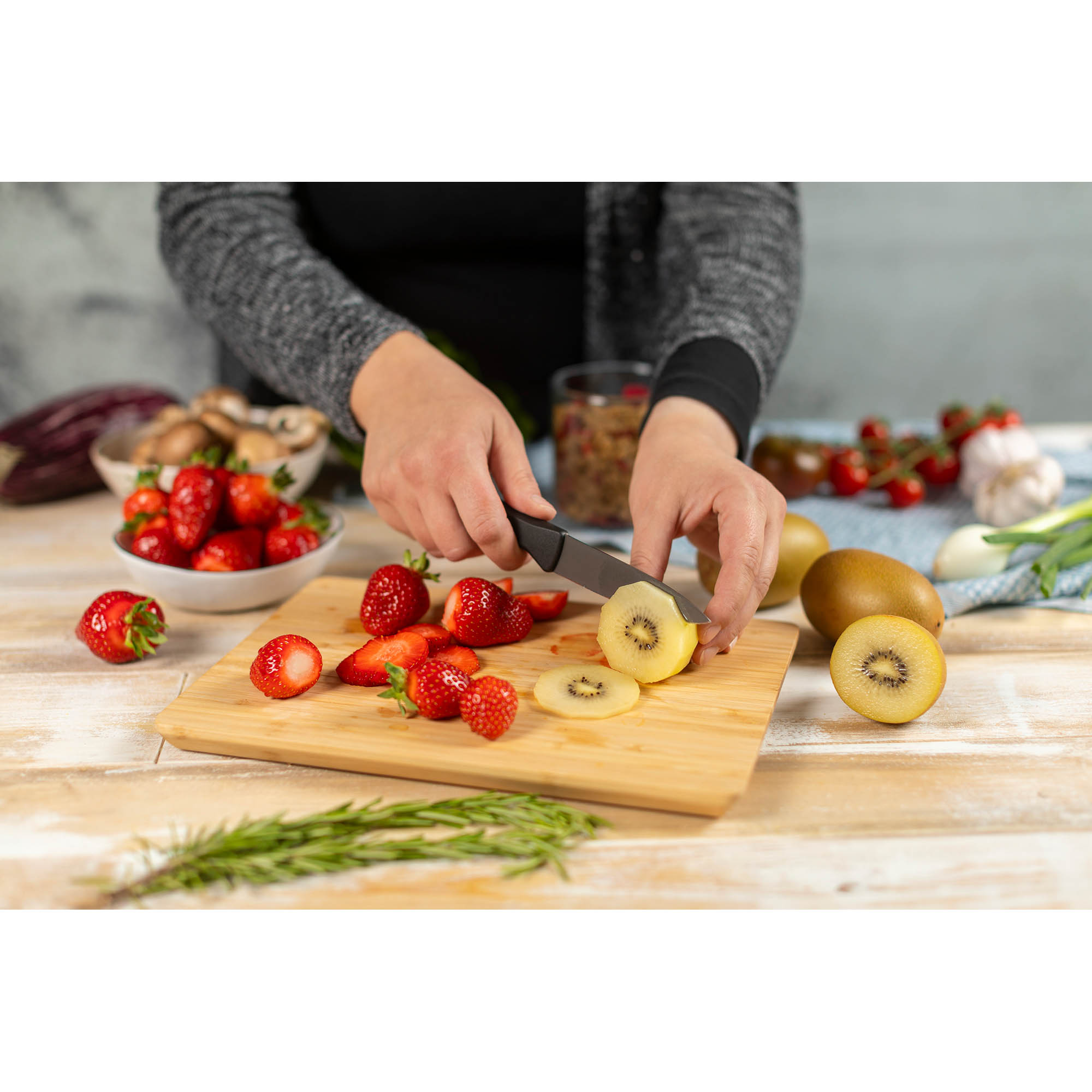KUHN RIKON knife series ICED set of 2 straight / serrated blade 9 cm