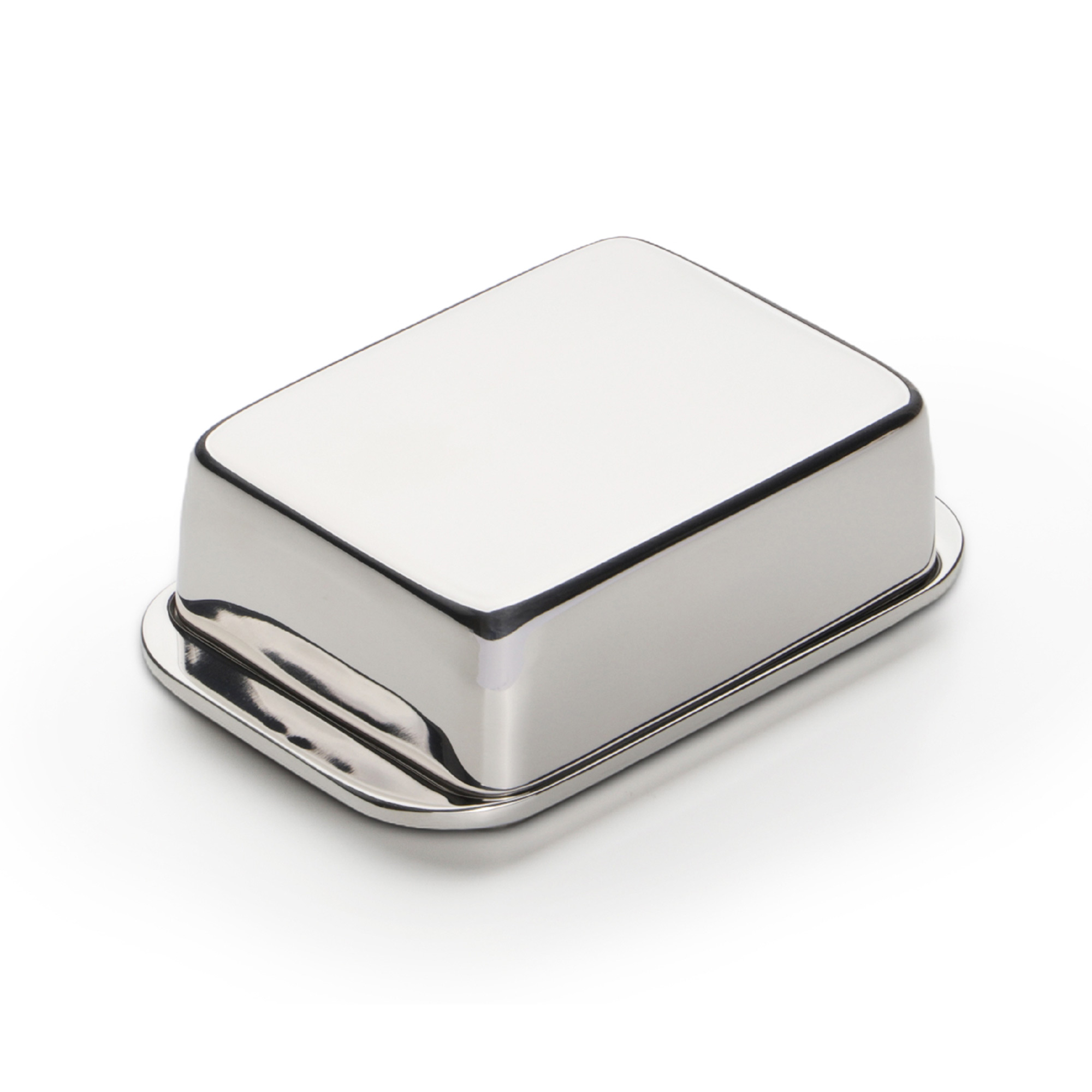 WEIS Butterdose aus Edelstahl doppelwandig für 250 g-Stücke