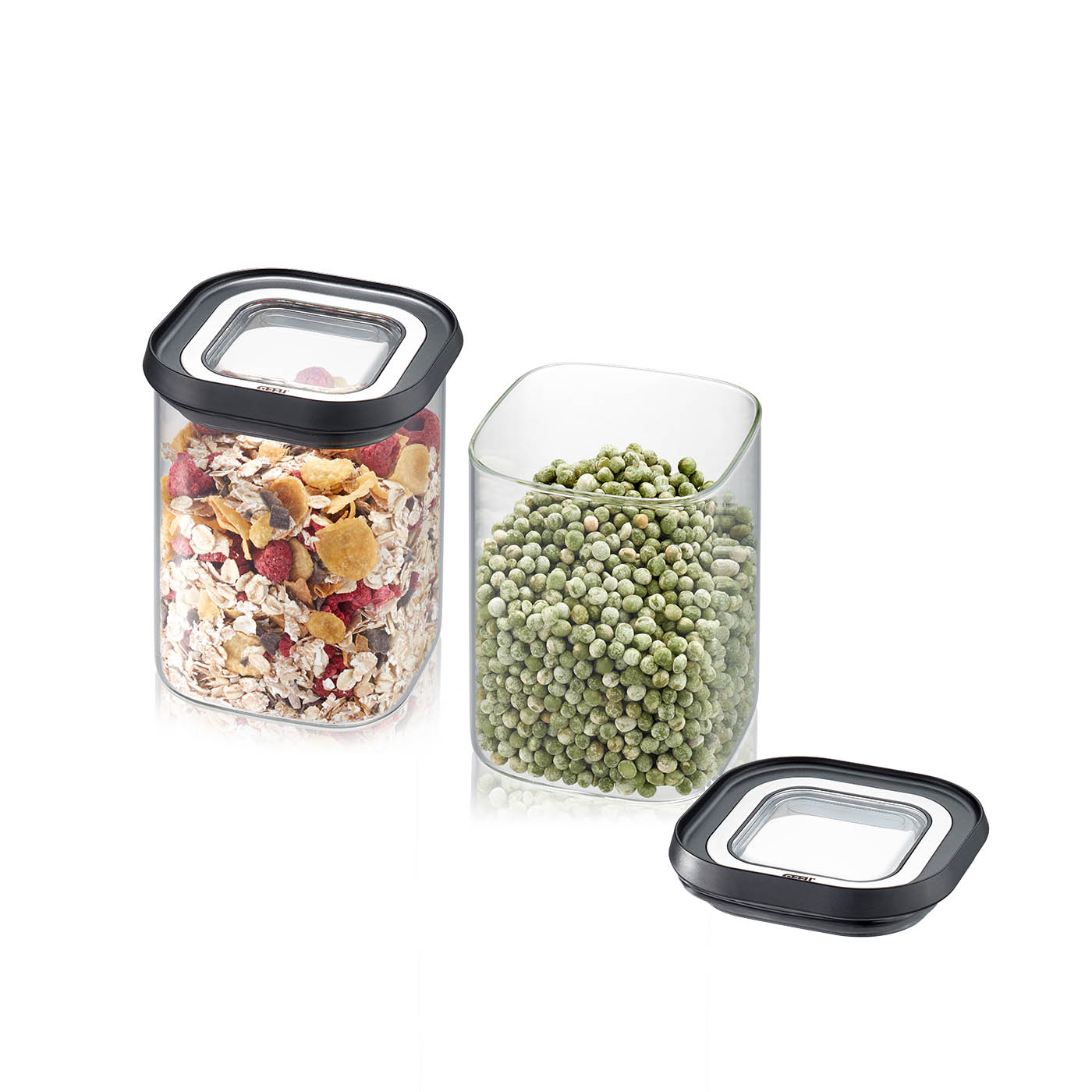 GEFU Vorratsdose Vorratsbehälter PANTRY 0,9 Liter Borosilikatglas