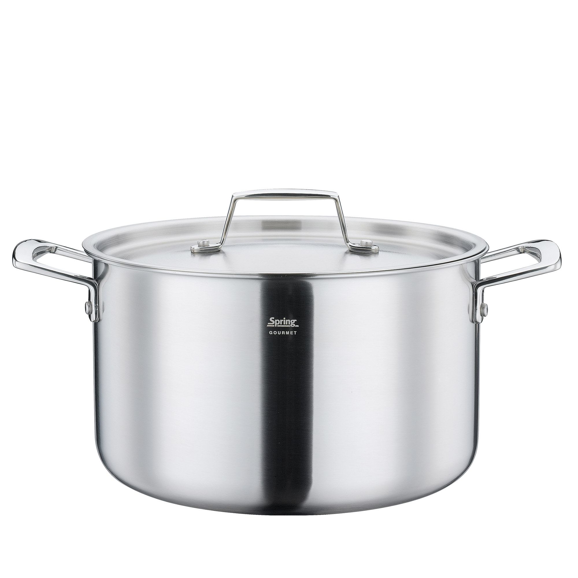 SPRING Kochtopf GOURMET 24 cm 6,5 Liter mit Metalldeckel INDUKTION