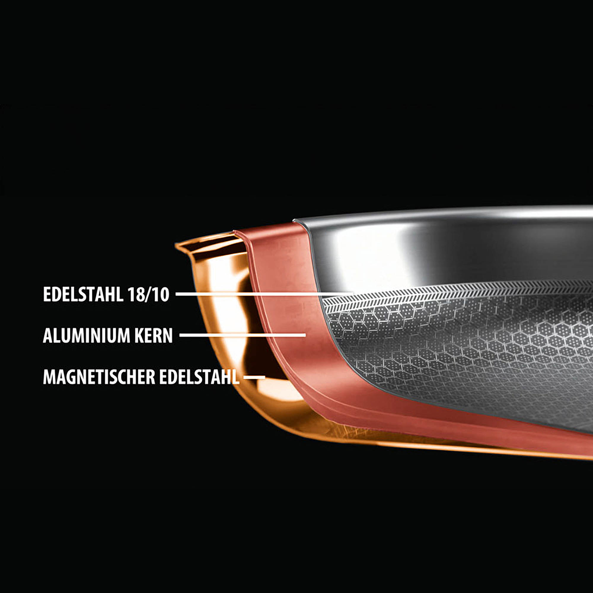 ELO Serie RELIEF EVOLUTION Bratpfanne 24 cm Antihaft PFAS-frei Wabenstruktur