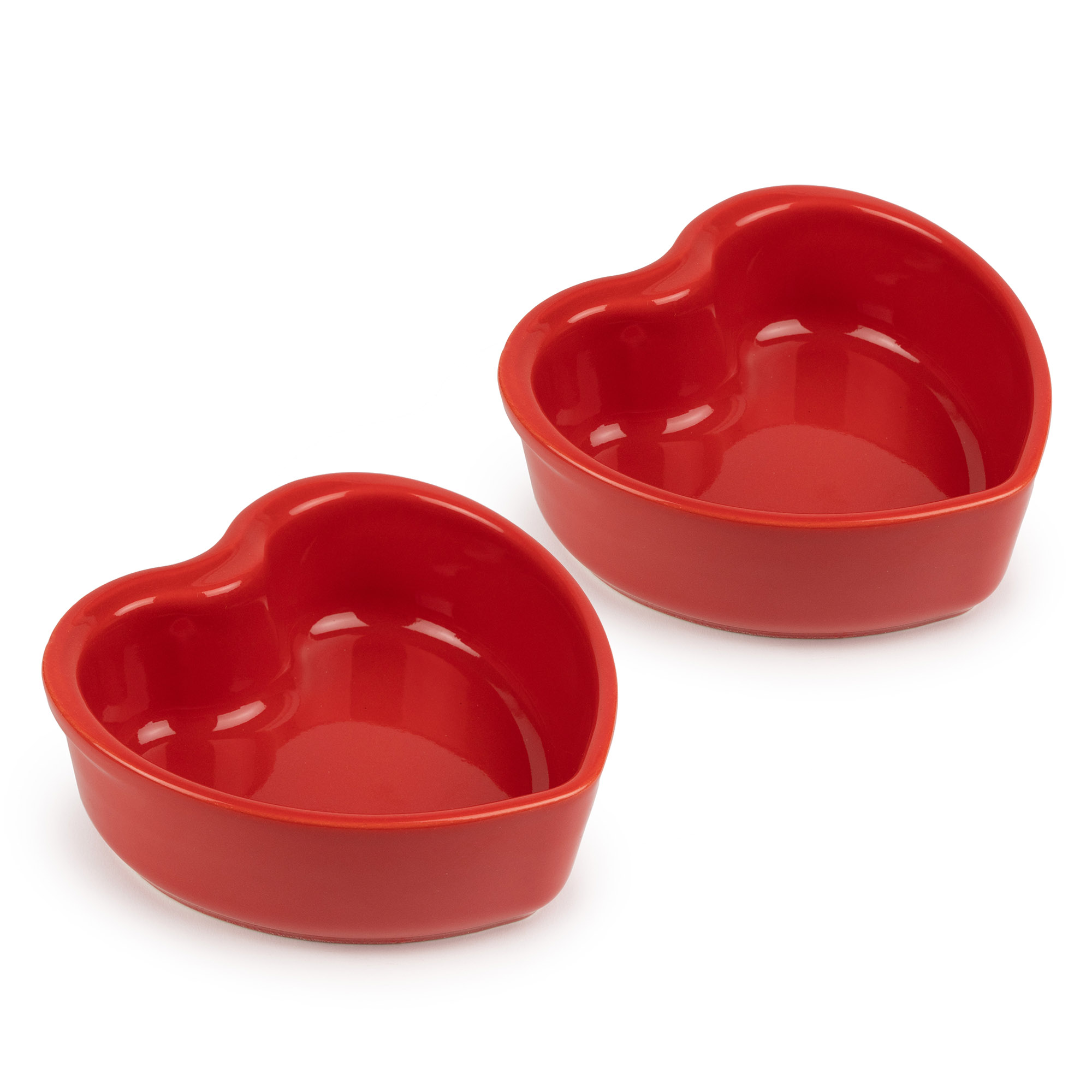 PEUGEOT Auflaufform Backform herzförmig FOR YOU 13,5 cm rot 2 Stück im Set