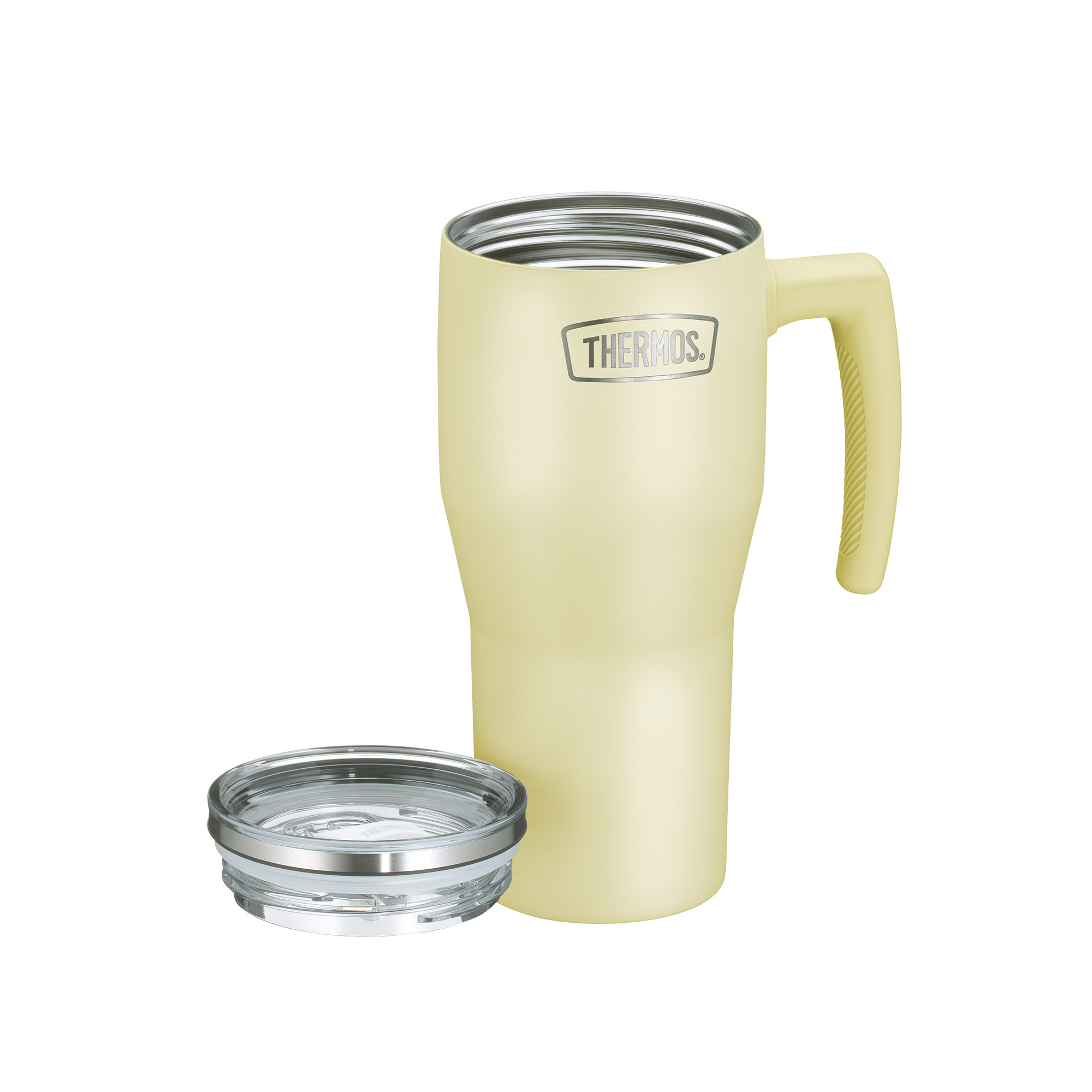 THERMOS Isoliertrinkbecher REFRESHING 0,85 Liter Edelstahl doppelwandig vanille