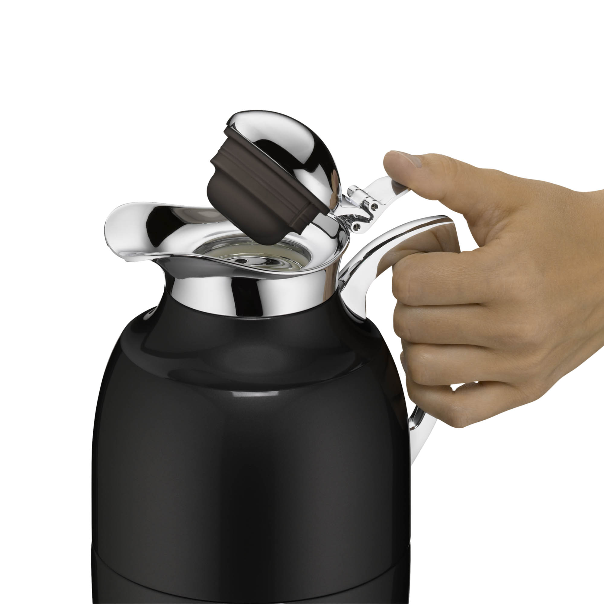 ALFI vacuum jug JUWEL 1.0 litre anniversary edition polished black stainless steel