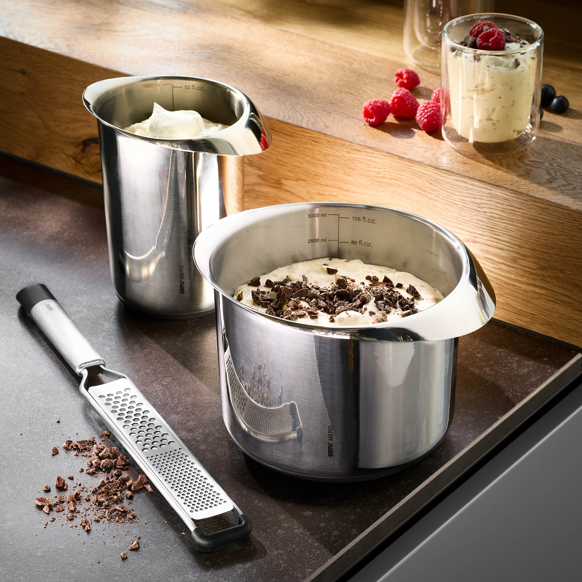 GEFU MERO stainless steel mixing bowl 3.0 litres