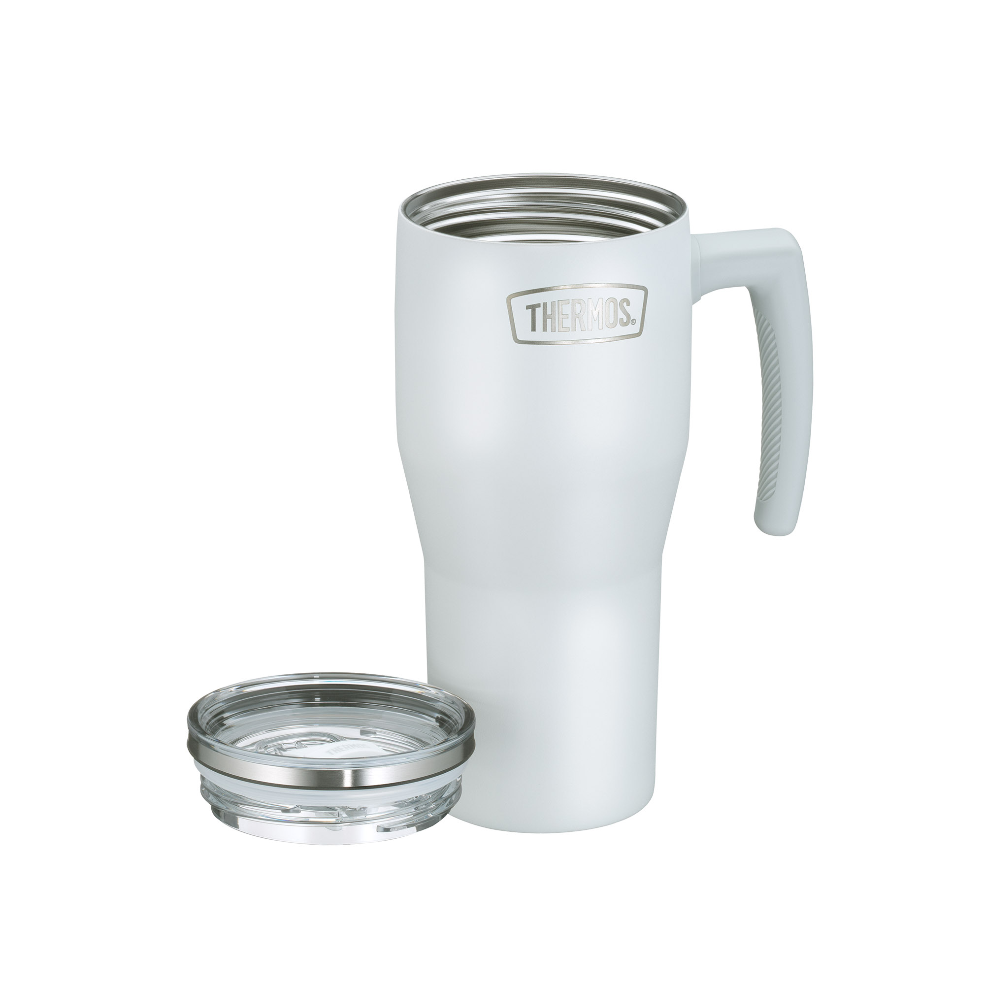 THERMOS Isoliertrinkbecher REFRESHING 0,85 Liter Edelstahl doppelwandig weiß