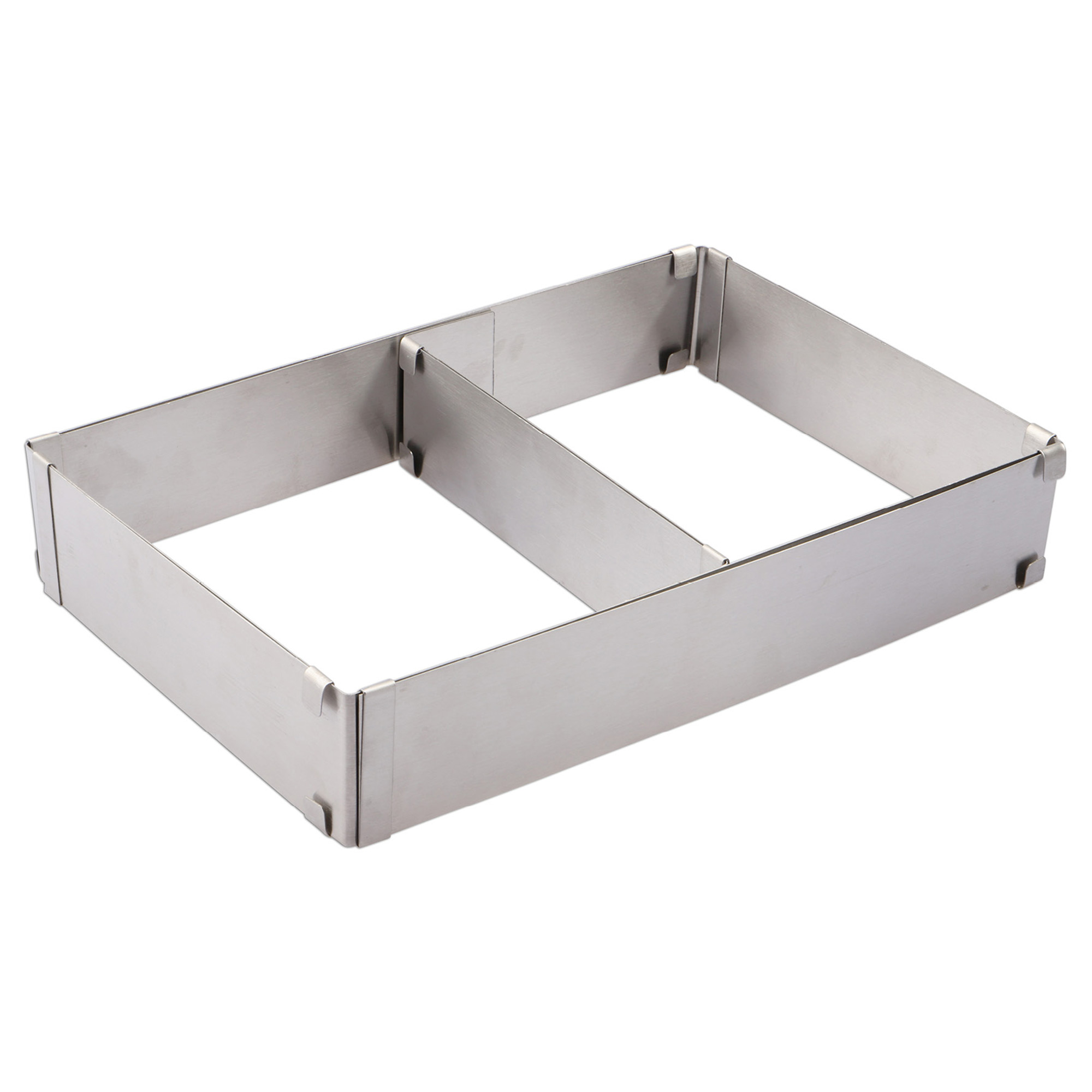 WEIS Backrahmen Edelstahl stufenlos verstellbar von 28 x 18 cm bis 52 x 33 cm