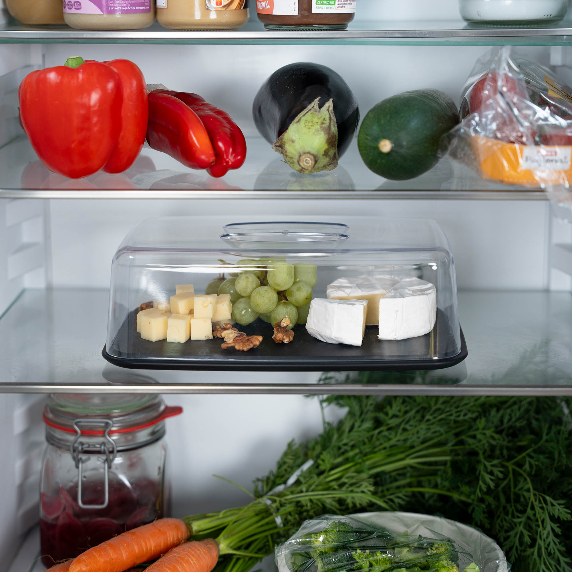 CONTINENTA cheese bell Cheese bonnet square 26 x 16.5 cm made of DURACORE and plastic