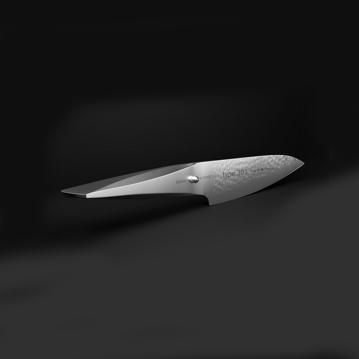CHROMA type 301 P-04HM Kochmesser mit Hammerschlag 14,2 cm Design by Porsche