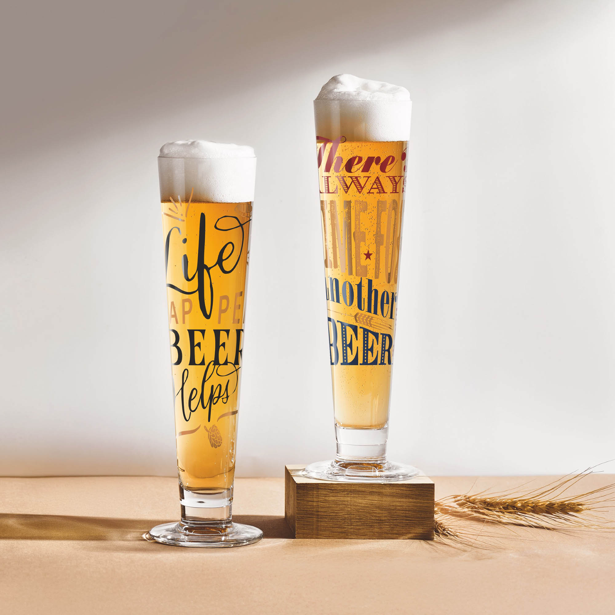 RITZENHOFF Bierglas-Set HELDENFEST F25 Set mit 2 Stück à 385 ml