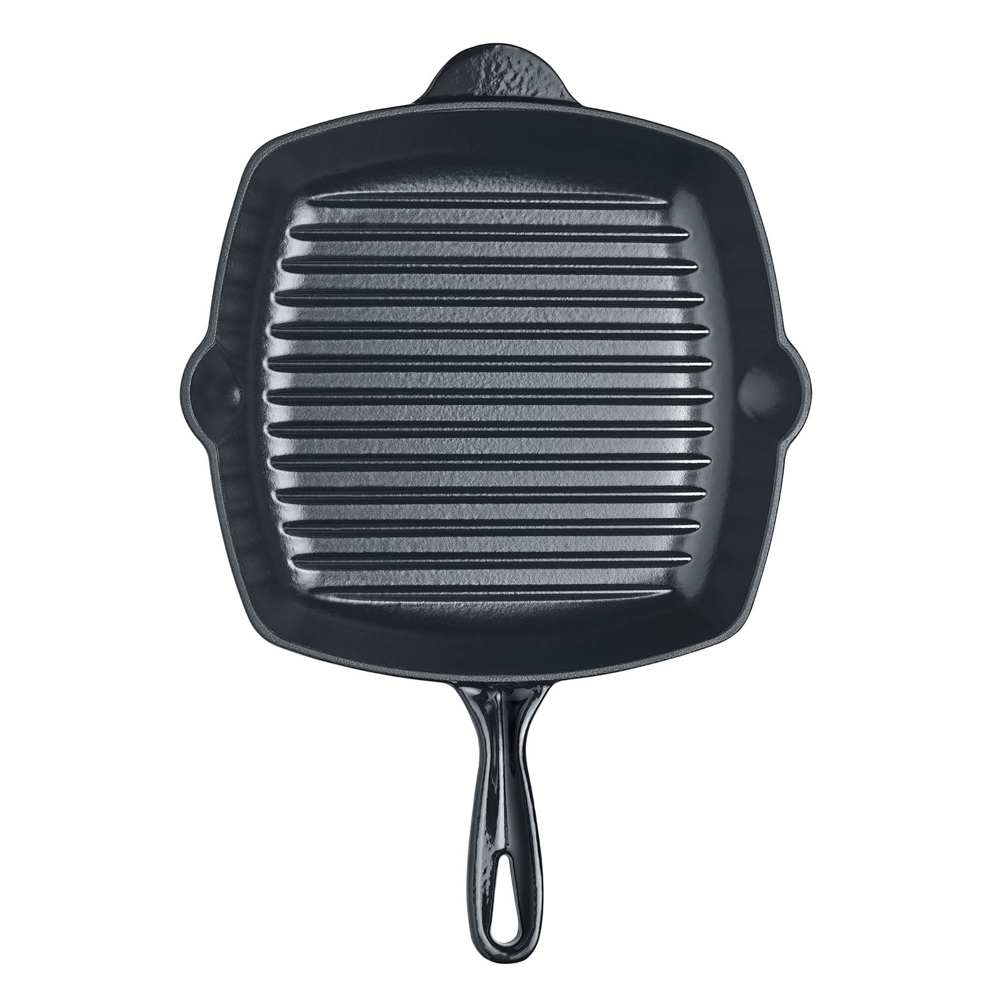BERNDES Grillpfanne B.IRON Gusseisen eckig 27 x 27 cm mit Gegengriff INDUKTION