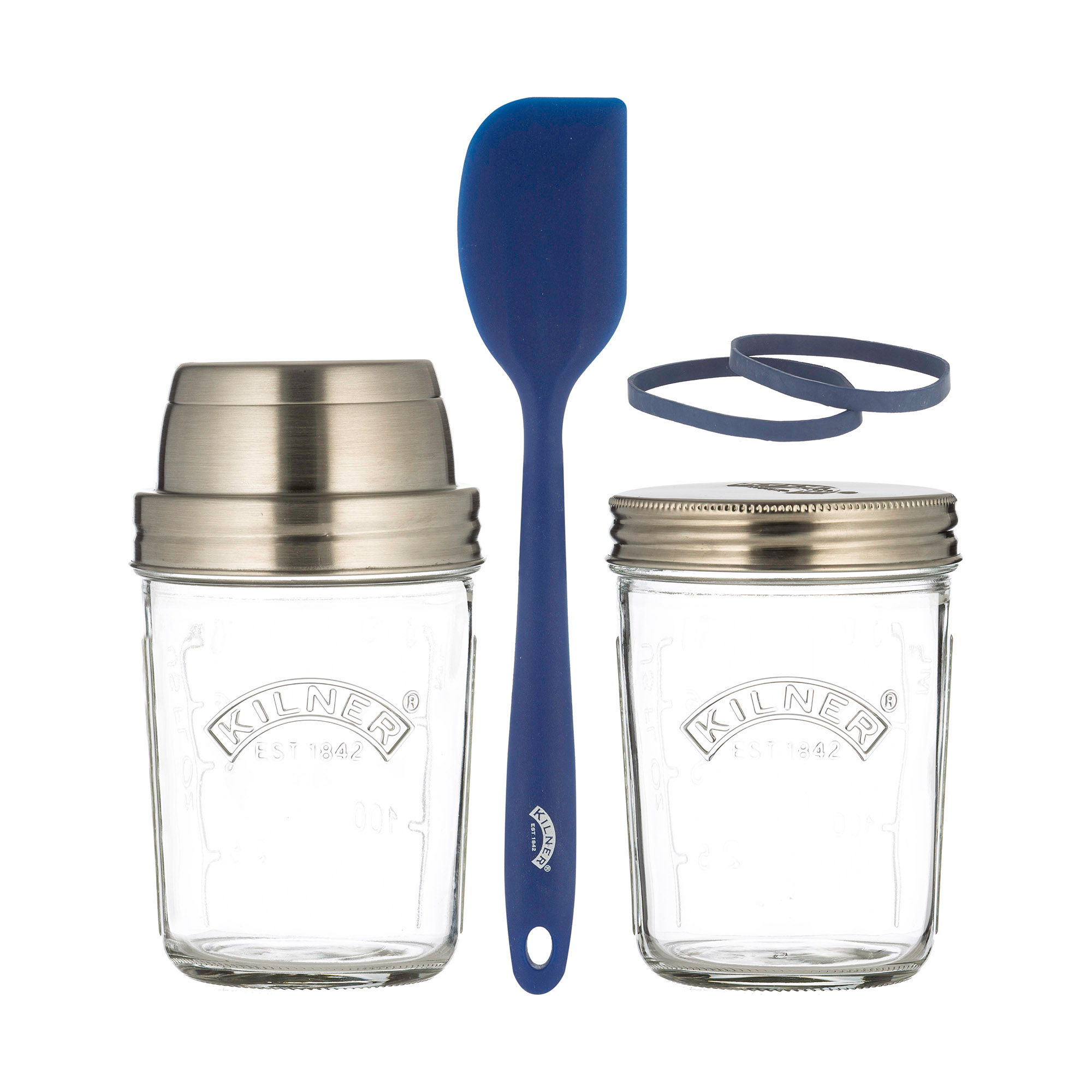 KILNER Sauerteig-Starter-Set mit 2 Gläsern je 0,35 Liter