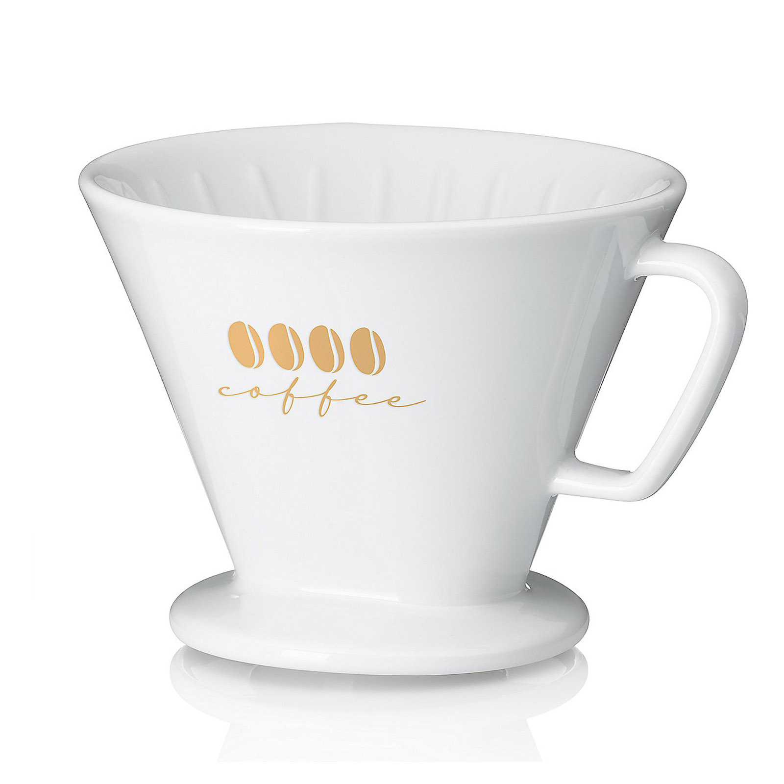 KELA Kaffeefilter EXCELSA aus Porzellan Größe 4 weiß