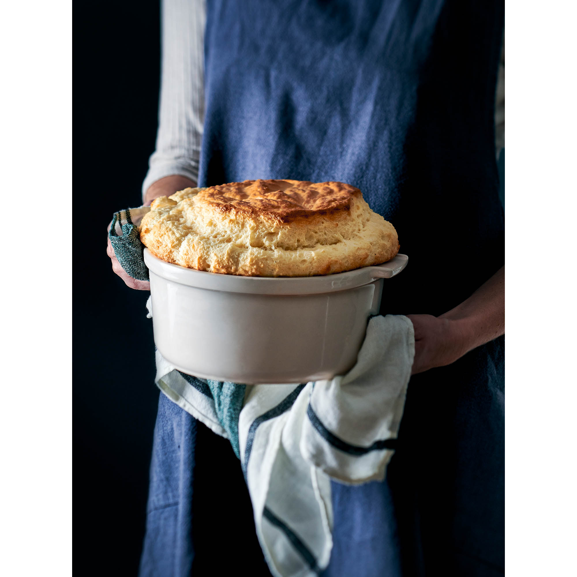 PEUGEOT Soufflé-Schale Auflaufform APPOLIA 22 cm rund schiefergrau
