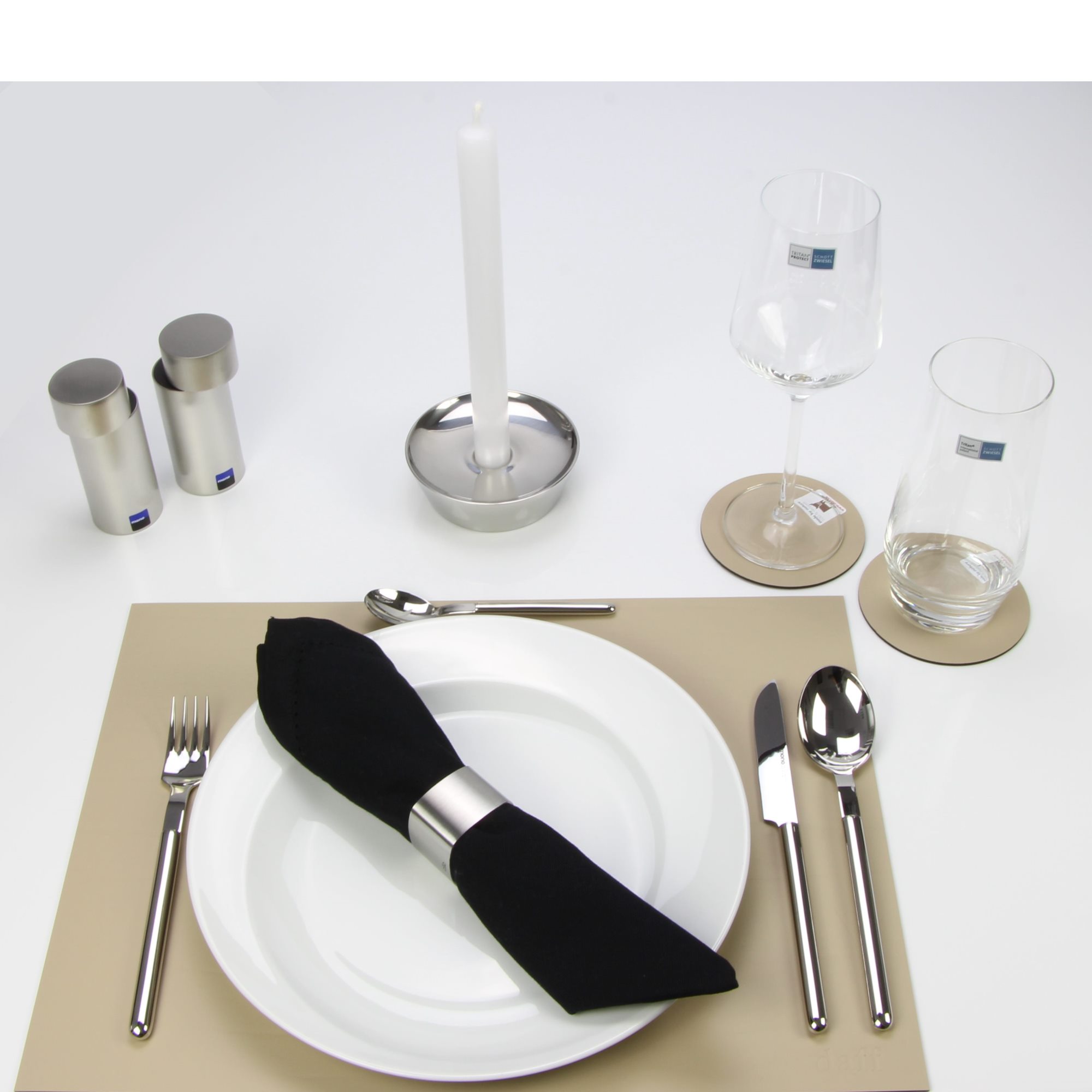 DAFF leatherixx Dumbo placemat 31 x 42 cm silver