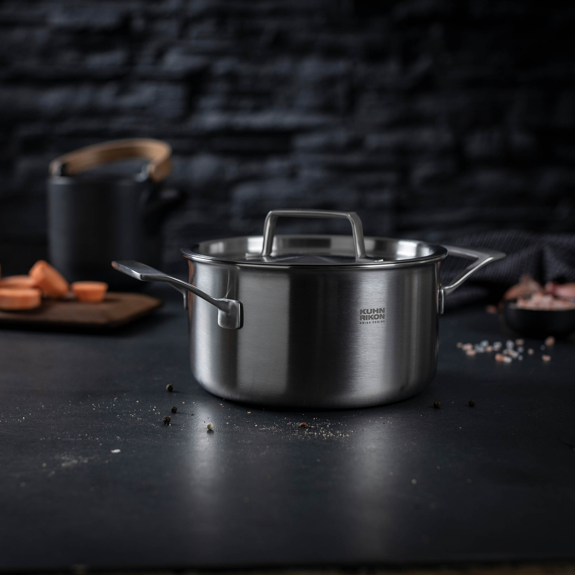KUHN RIKON Topfset 3 teilig CULINARY FIVEPLY Edelstahl 5-lagig INDUKTION