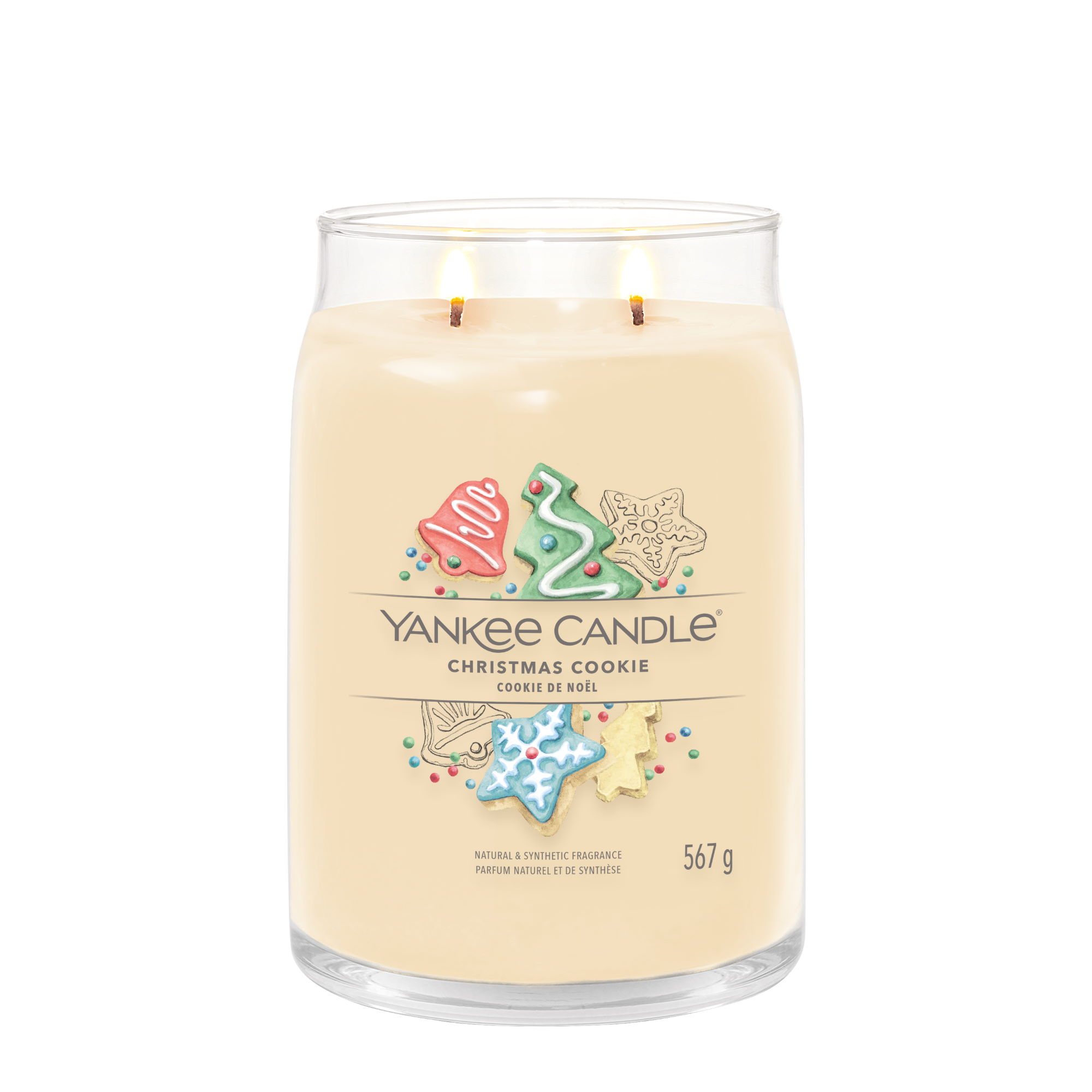 YANKEE CANDLE Große Signature Kerze CHRISTMAS COOKIE 567 g Duftkerze