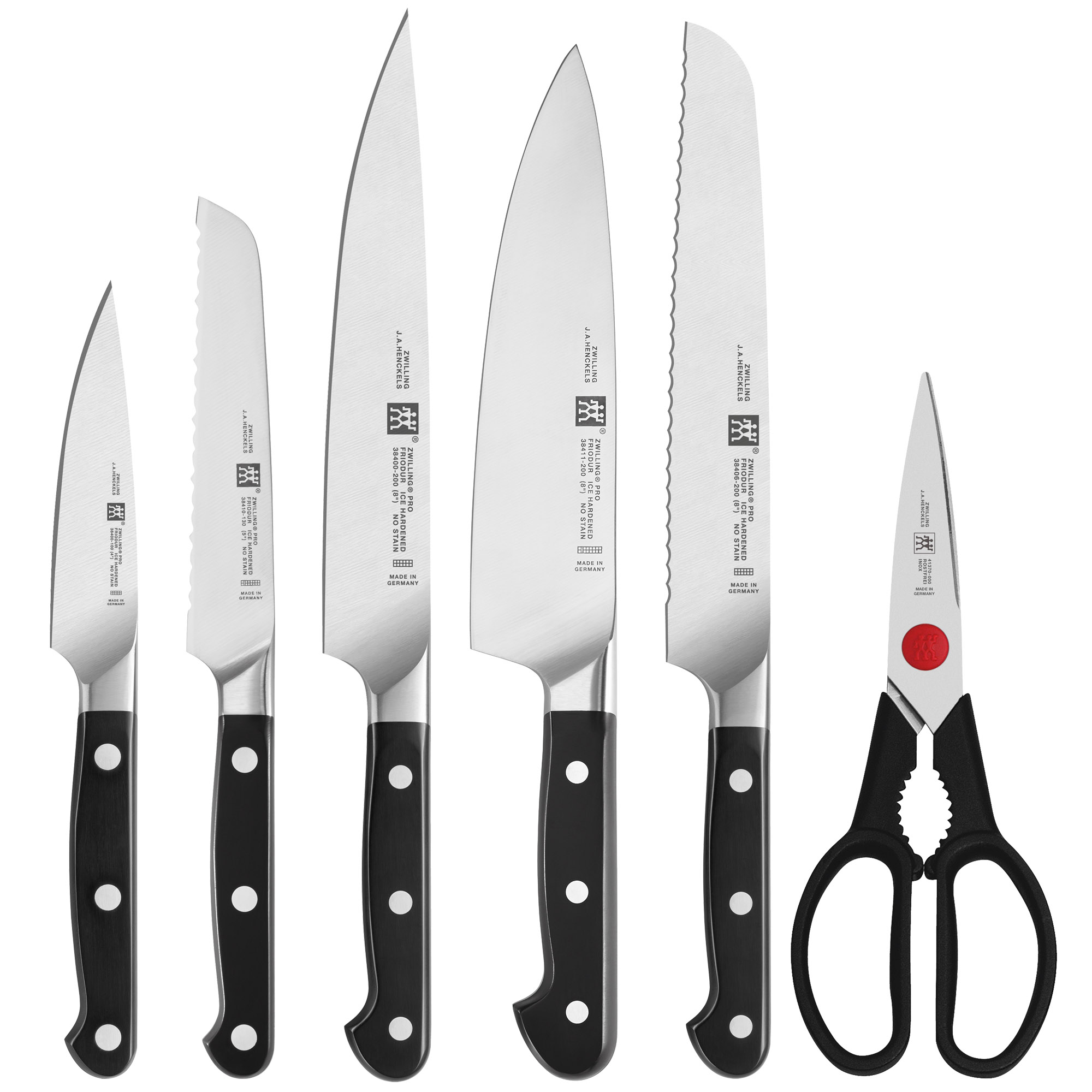 ZWILLING PRO Selbstschärfender Messerblock 7 teilig Esche