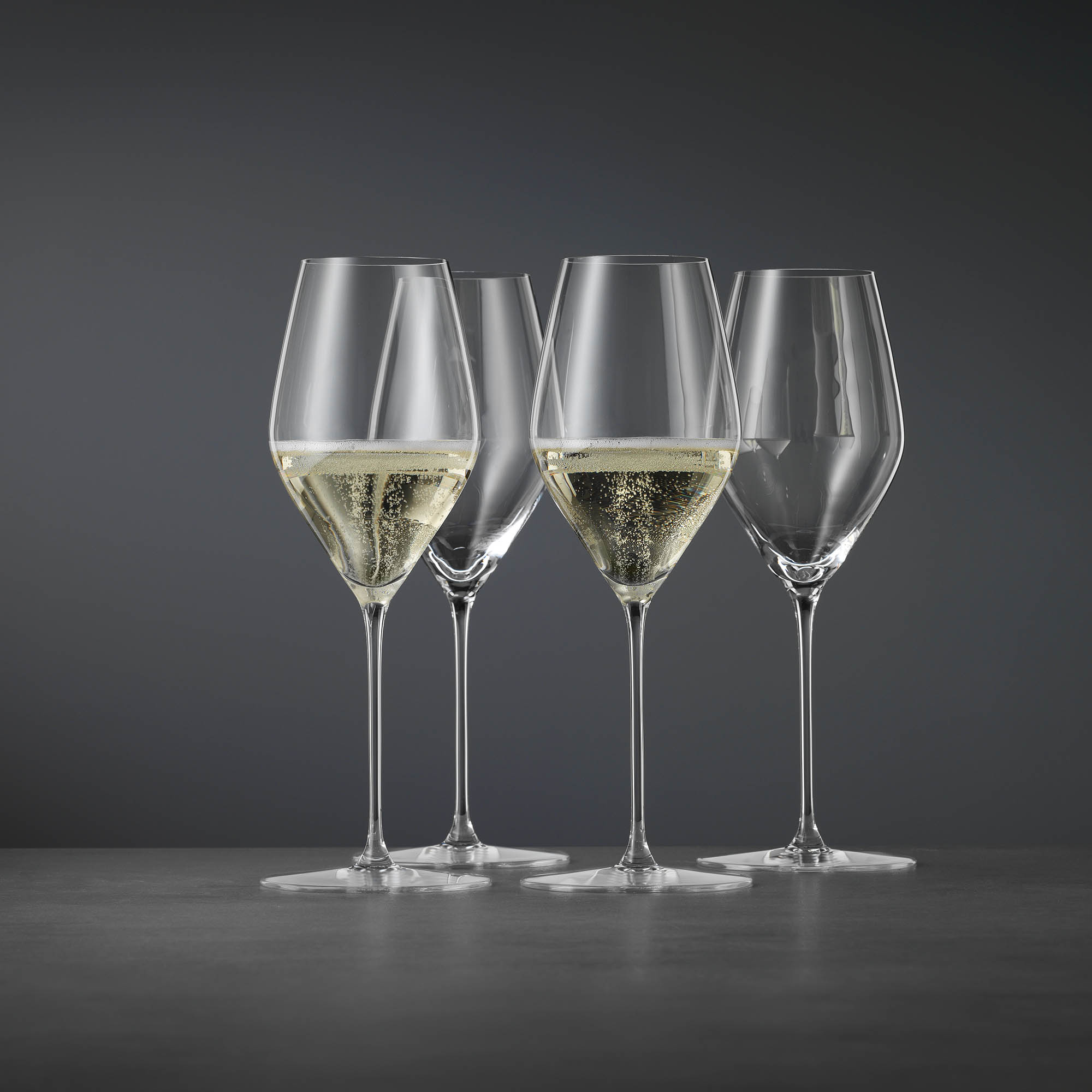 SPIEGELAU Serie HI-LITE Vorteils-Set Champagnerglas 347 ml Sektglas 4 Stück