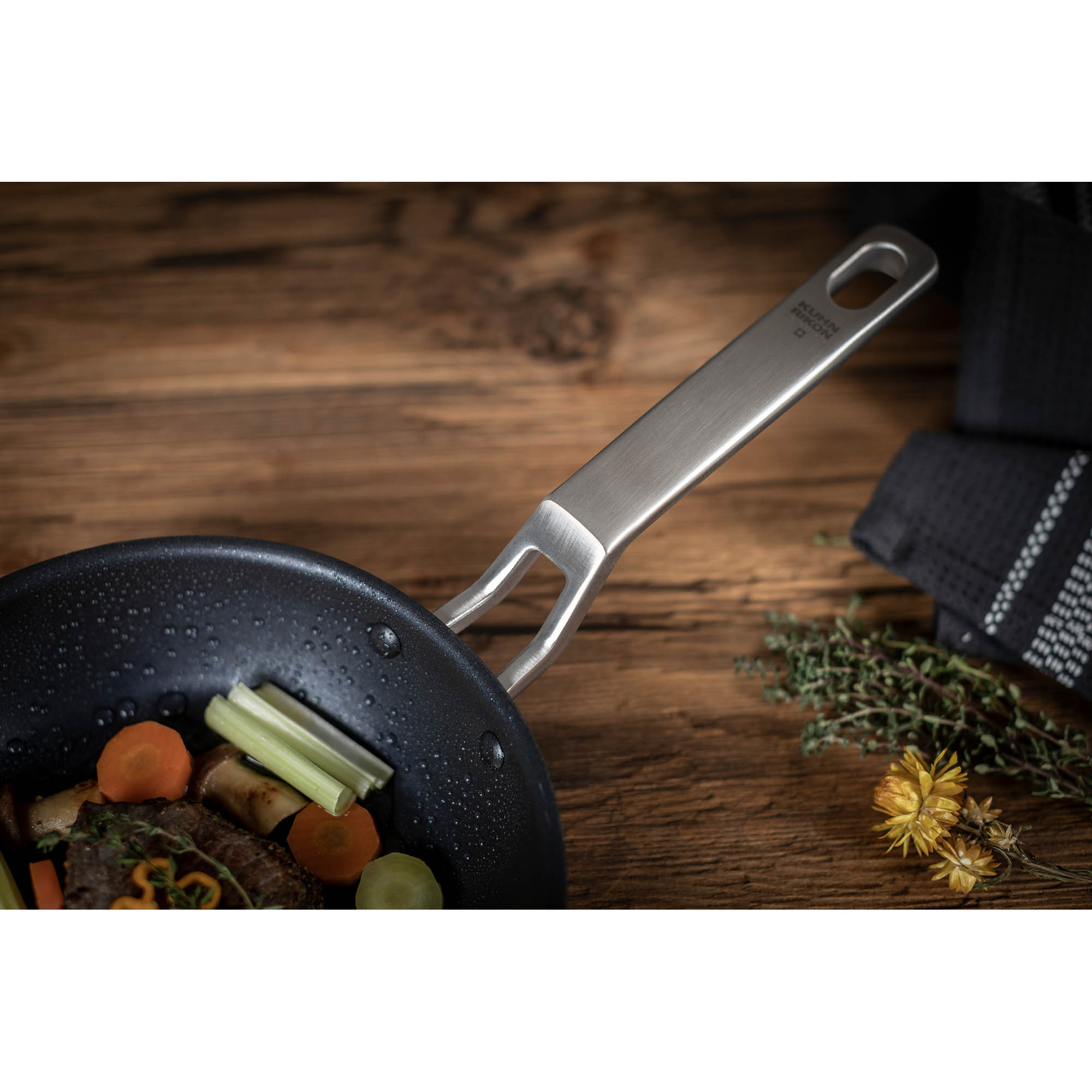 KUHN RIKON NEW LIFE PRO 28 cm frying pan made from 100% recycled aluminium – SUITABLE FOR INDUCTION HOB