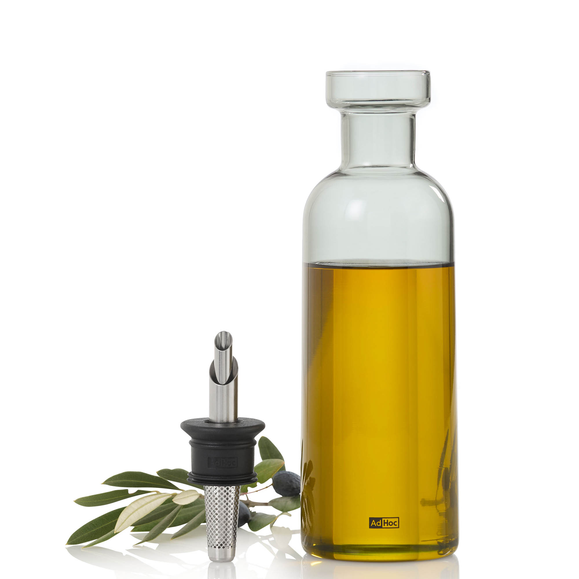 AdHoc Ölspender Essigspender AROMA POUR grey tropffreies Ausgießen 500 ml