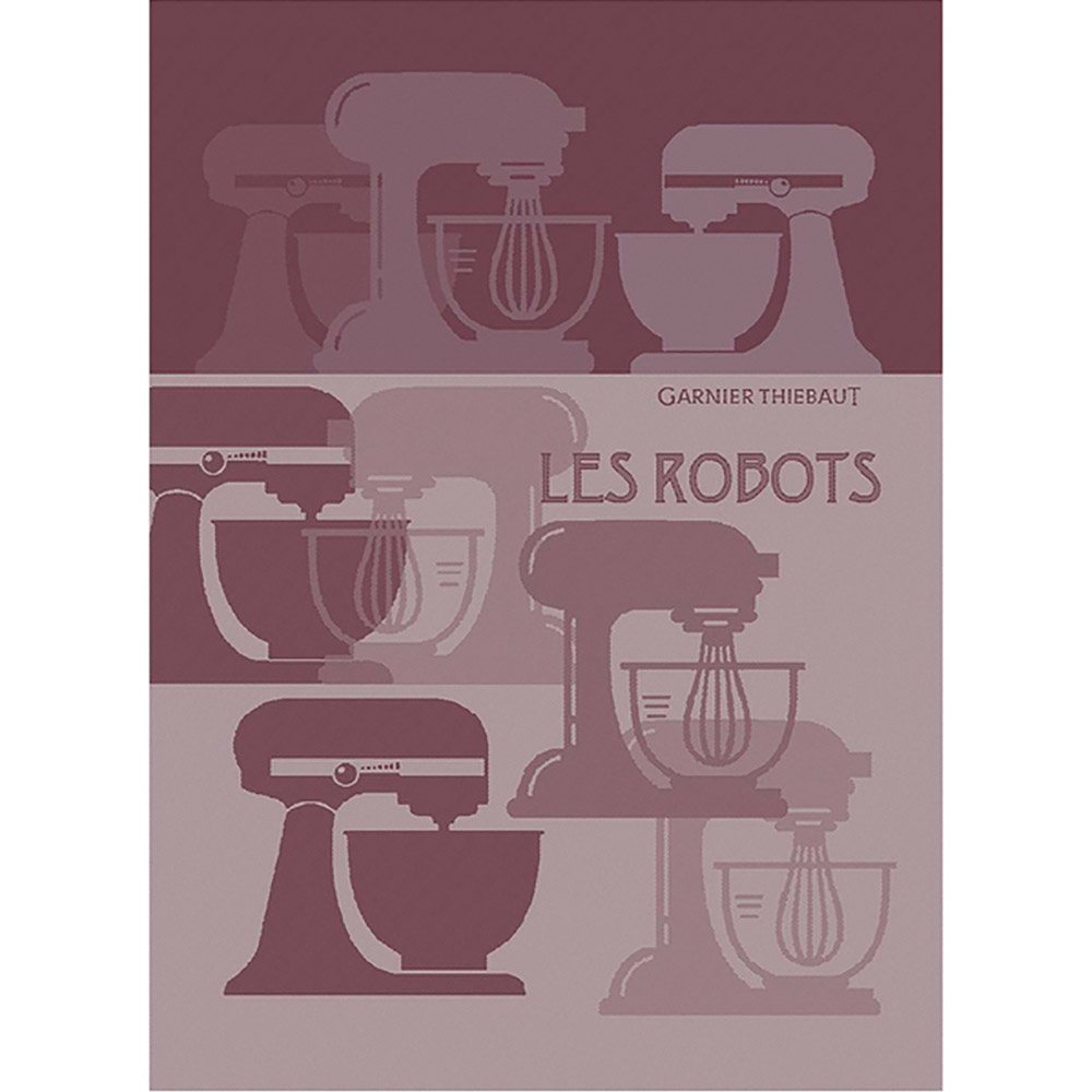 GARNIER-THIEBAUT Geschirrtuch LES ROBOTS (Küchenmaschinen) 56 x 70 cm Baumwolle