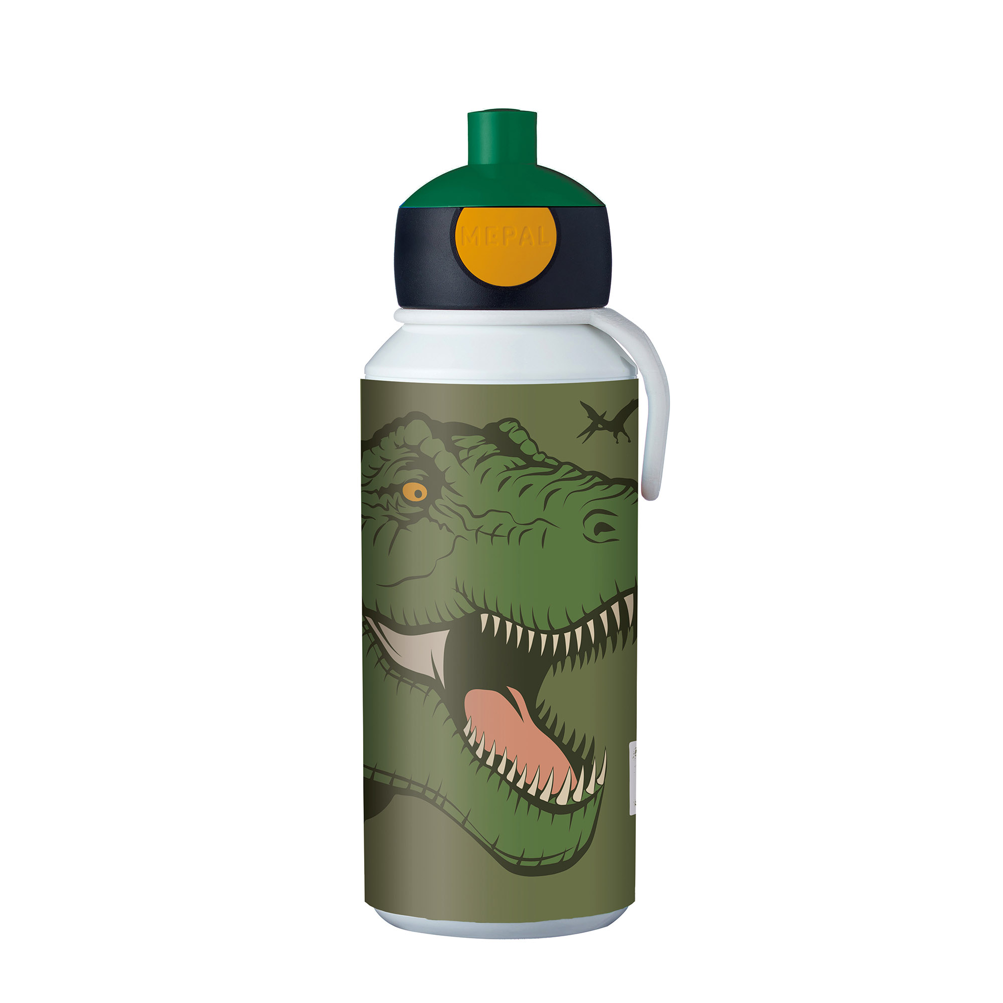 MEPAL Pop-up-Trinkflasche für Kinder CAMPUS 0,4 Liter Motiv Dino