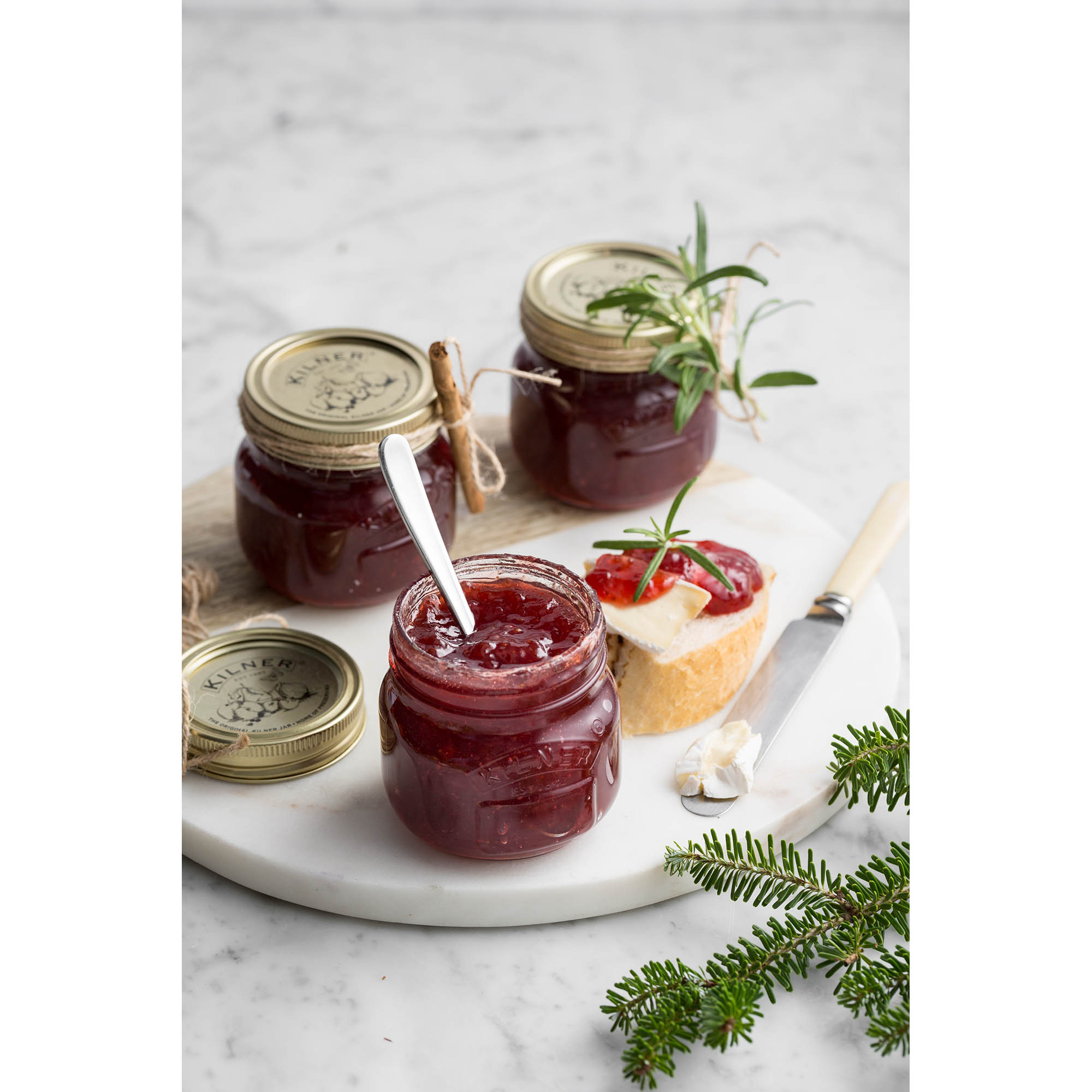 KILNER preserving jar with screw-on lid, 0.25 litre storage jar