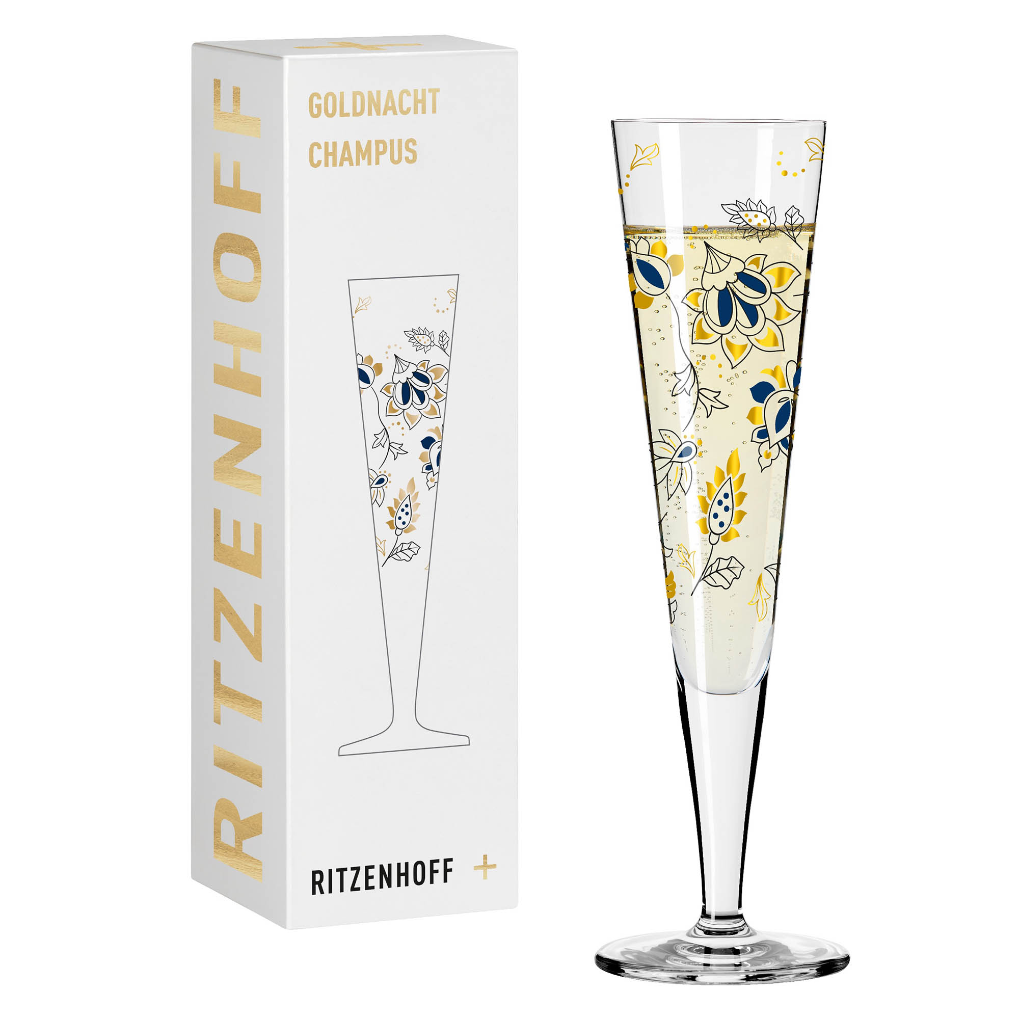 RITZENHOFF Champagne glass GOLDNACHT No 44 Contents 205 ml