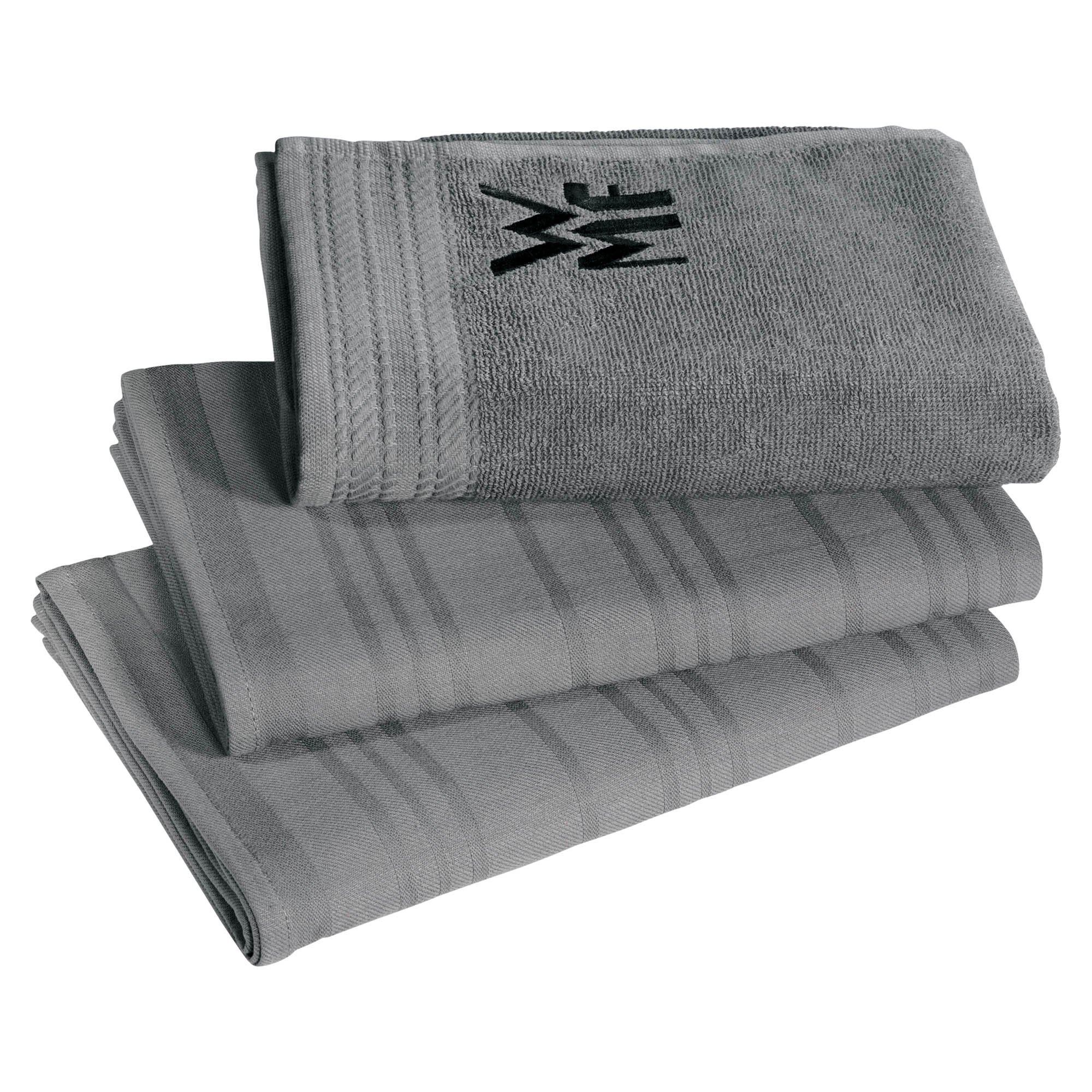 WMF Küchenhandtuch-Set 3-teilig PROFI SELECT mit 2 Geschirrtüchern + Handtuch