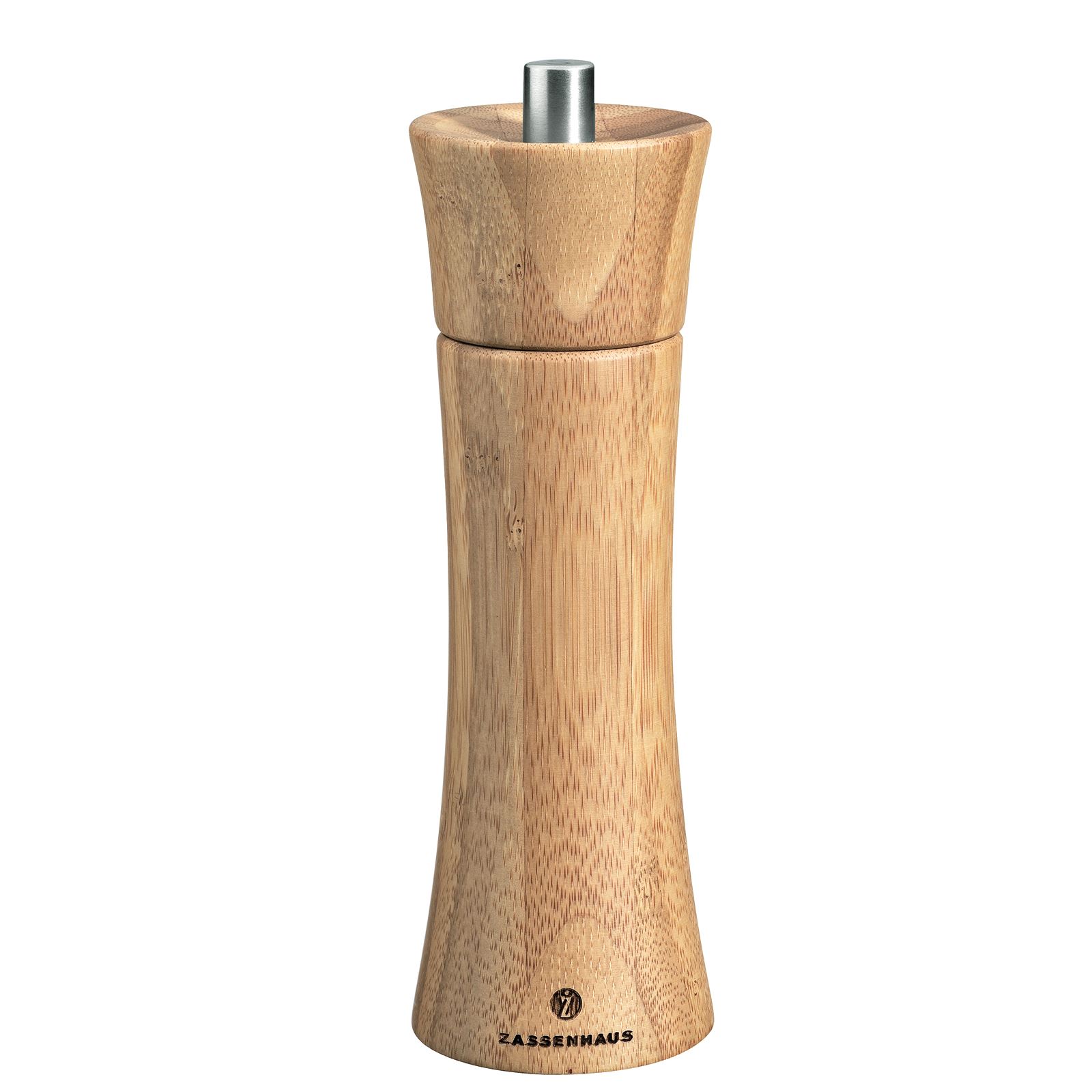 ZASSENHAUS Serie Frankfurt Salzmühle 18 cm Bambus natur