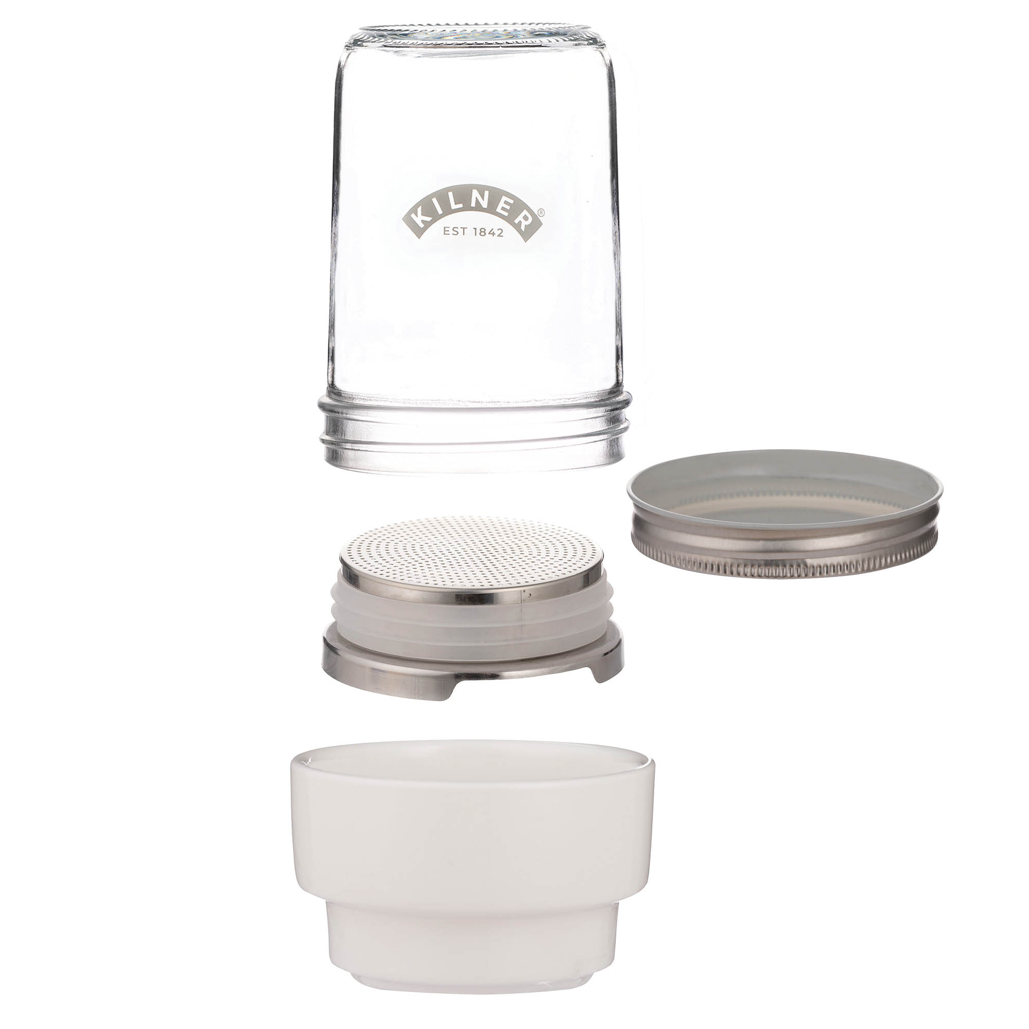 KILNER Sprout Jar Set 0.5 litres – Sprouting Kit: Mini Greenhouse for Sprouts