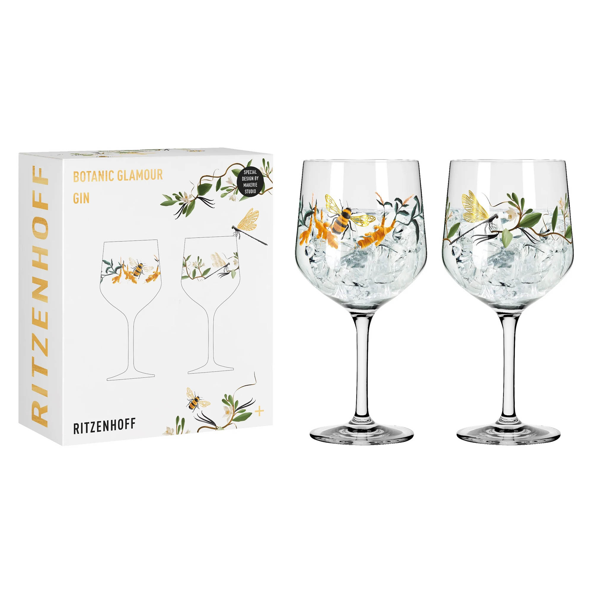 RITZENHOFF Ginglas Longdrink-Glas BOTANIC GLAMOUR #3 / #4 je 720 ml 2 Stück