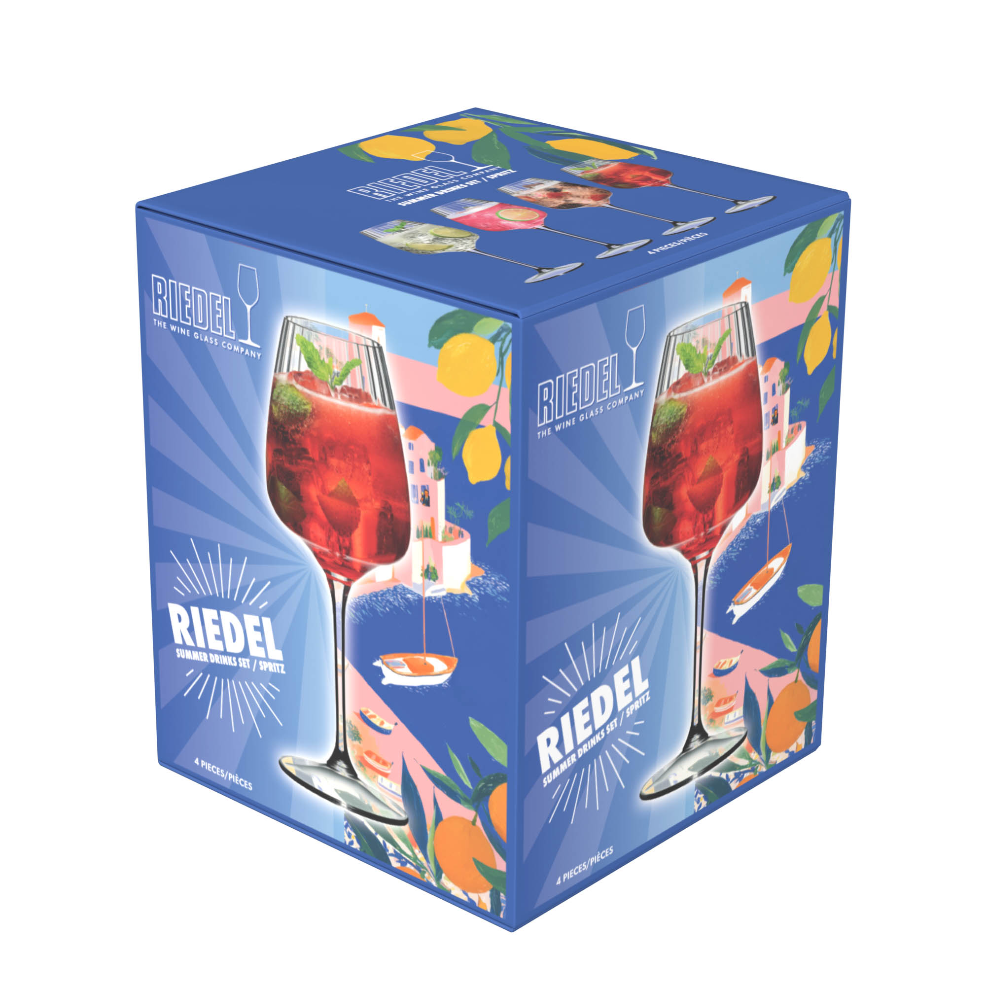 RIEDEL Mixing Set SUMMER DRINKS / SPRITZ 4 Cocktailgläser im Set Inhalt 550 ml