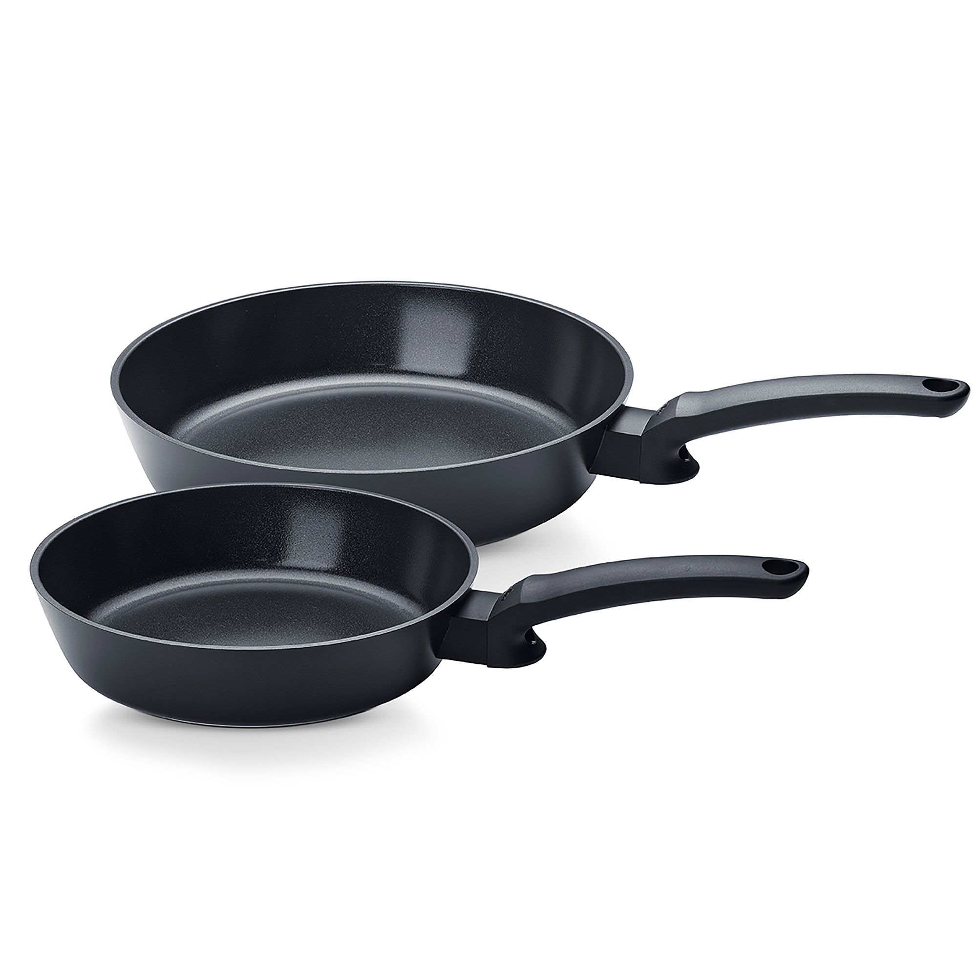 FISSLER Bratpfannen-Set CERATAL EVO COMFORT schwarz 24 cm + 28 cm INDUKTION