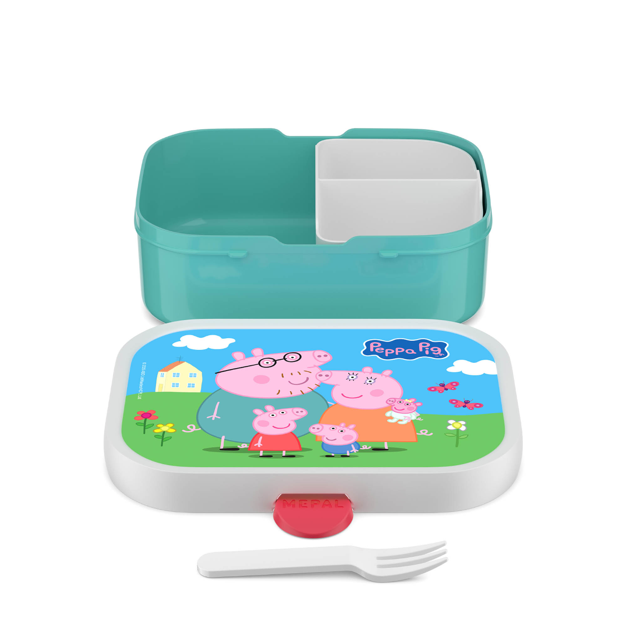 MEPAL Brotdose für Kinder CAMPUS mit Bento-Einsatz 0,75 Liter Motiv PEPPA PIG