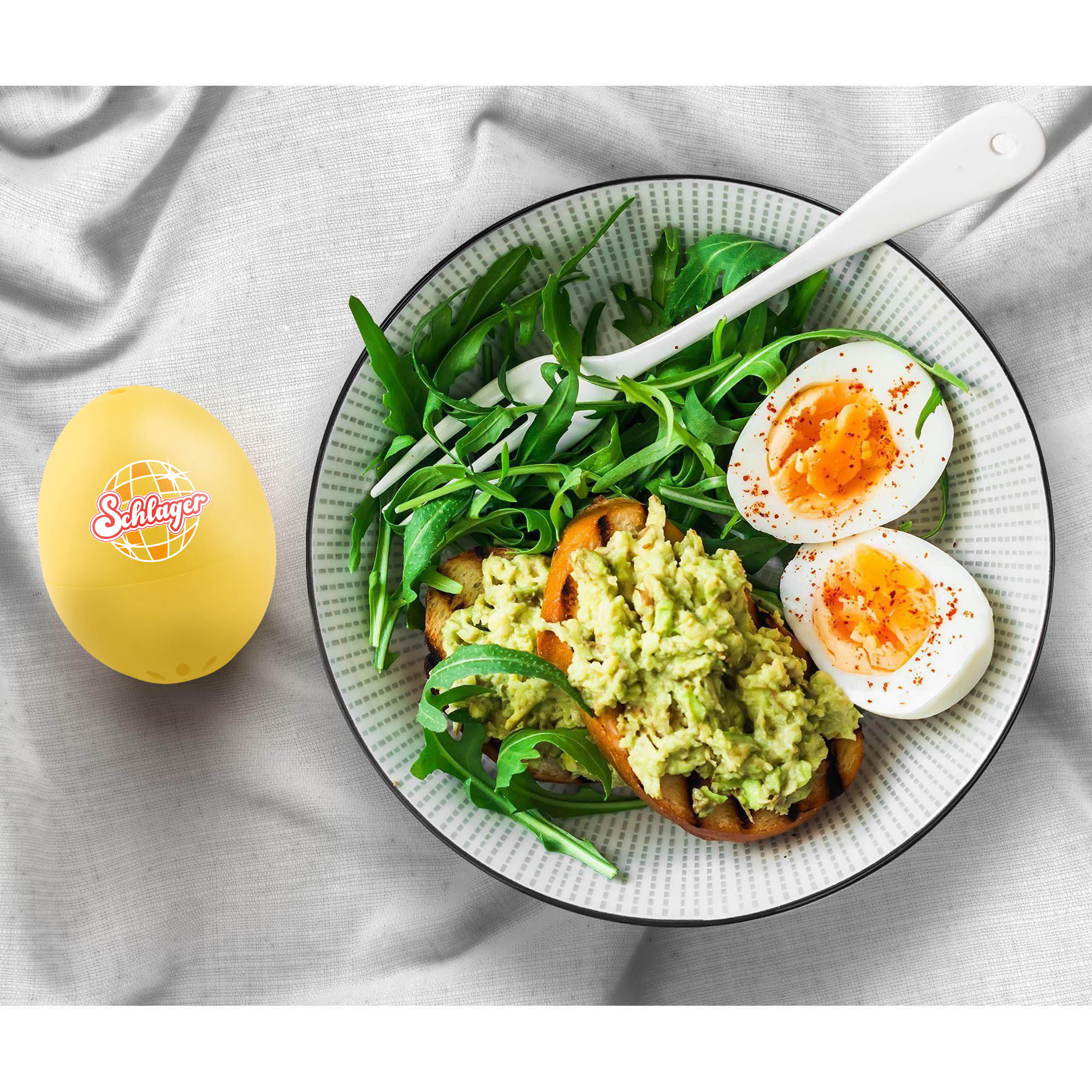 BRAINSTREAM PiepEi SCHLAGER Eieruhr zum Mitkochen für 3 Härtegrade