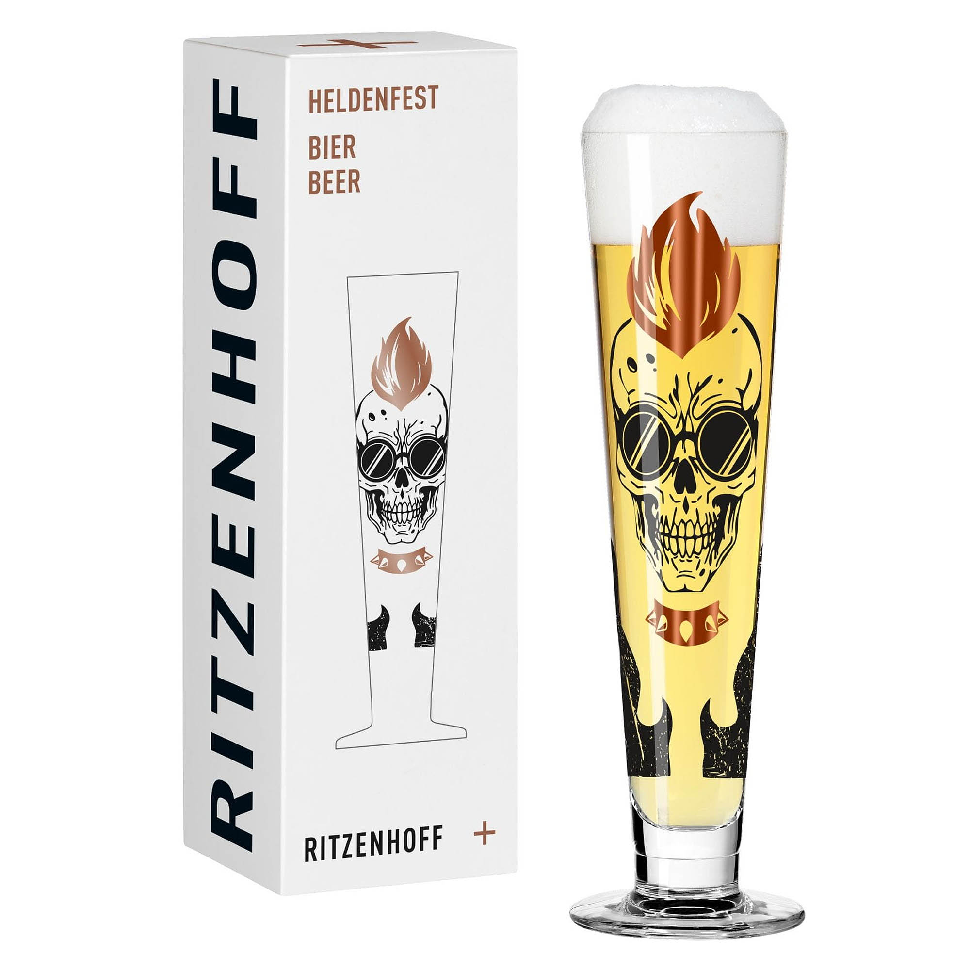 RITZENHOFF Bierglas HELDENFEST # 18 Inhalt 385 ml