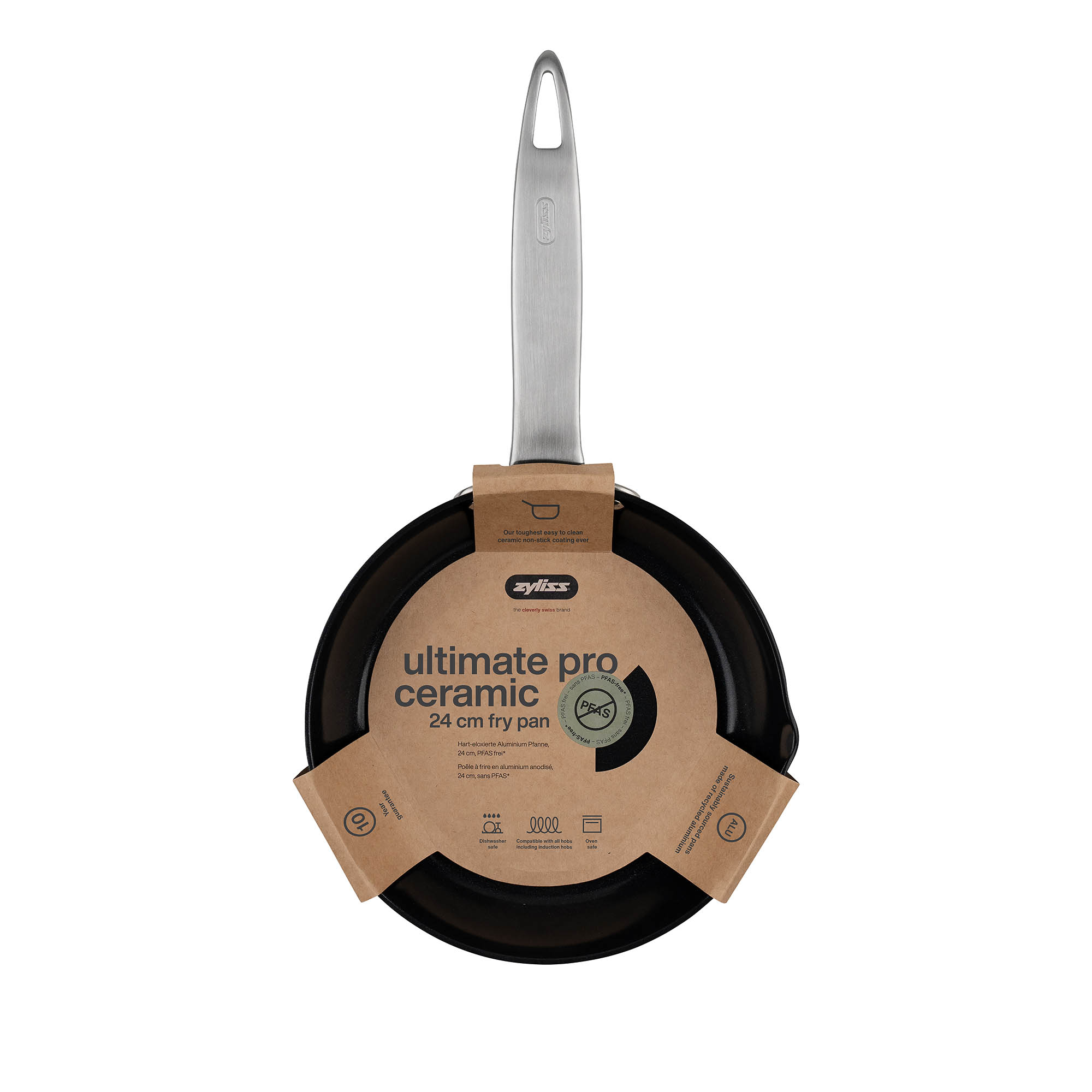 ZYLISS frying pan ULTIMATE PRO 24 cm with ceramic non-stick coating PFAS-free