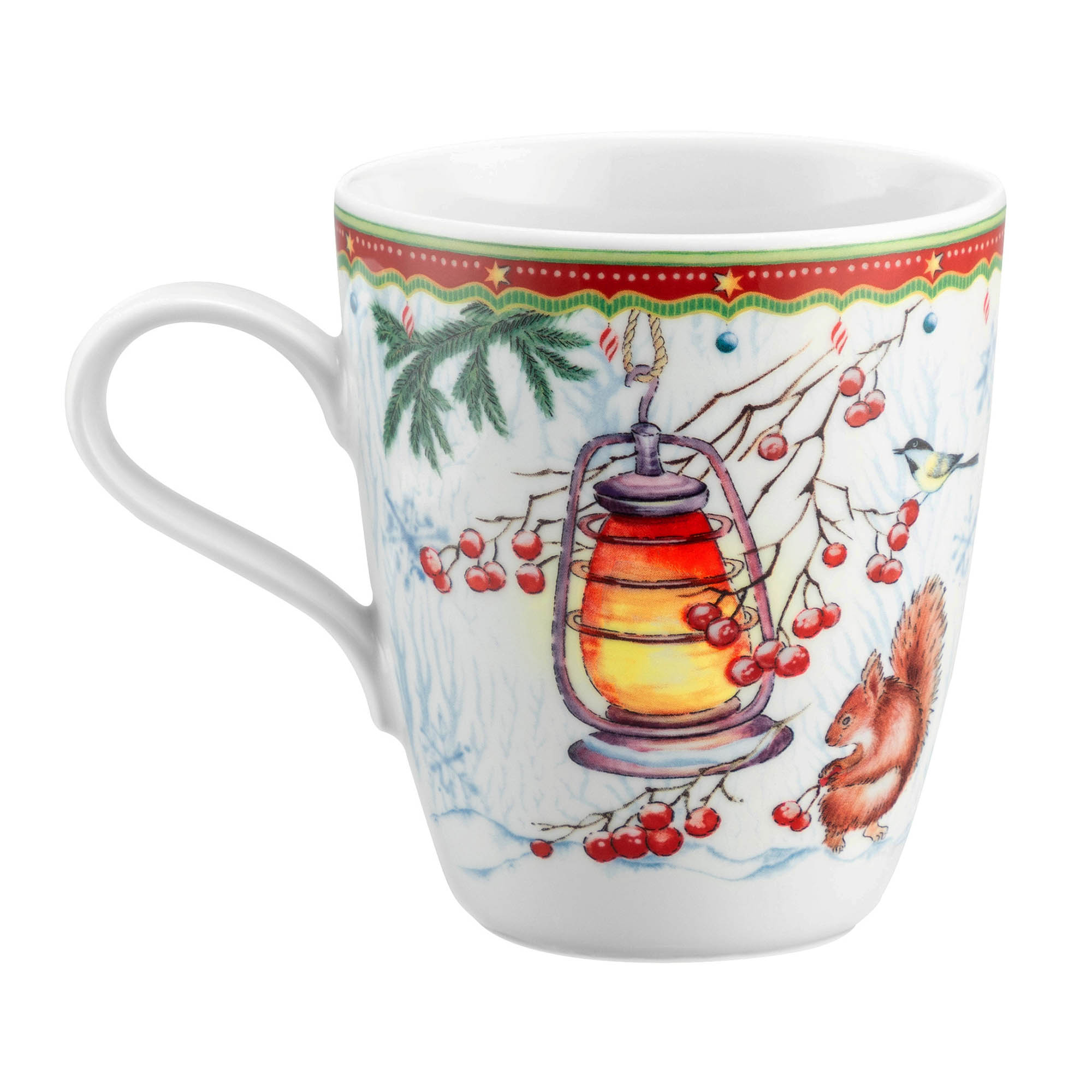 Seltmann Weiden WEIHNACHTSBECHER 65299 Becher mit Henkel 0,4 Liter Waldtiere