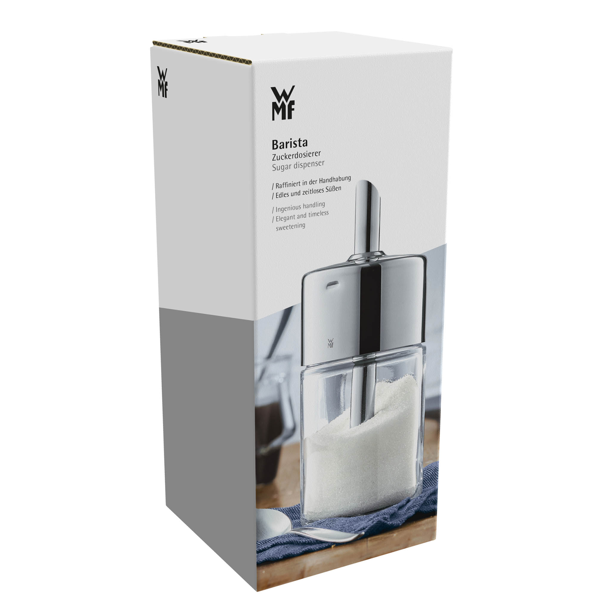 WMF Zuckerdosierer BARISTA aus Cromargan und Glas ca. 240 ml