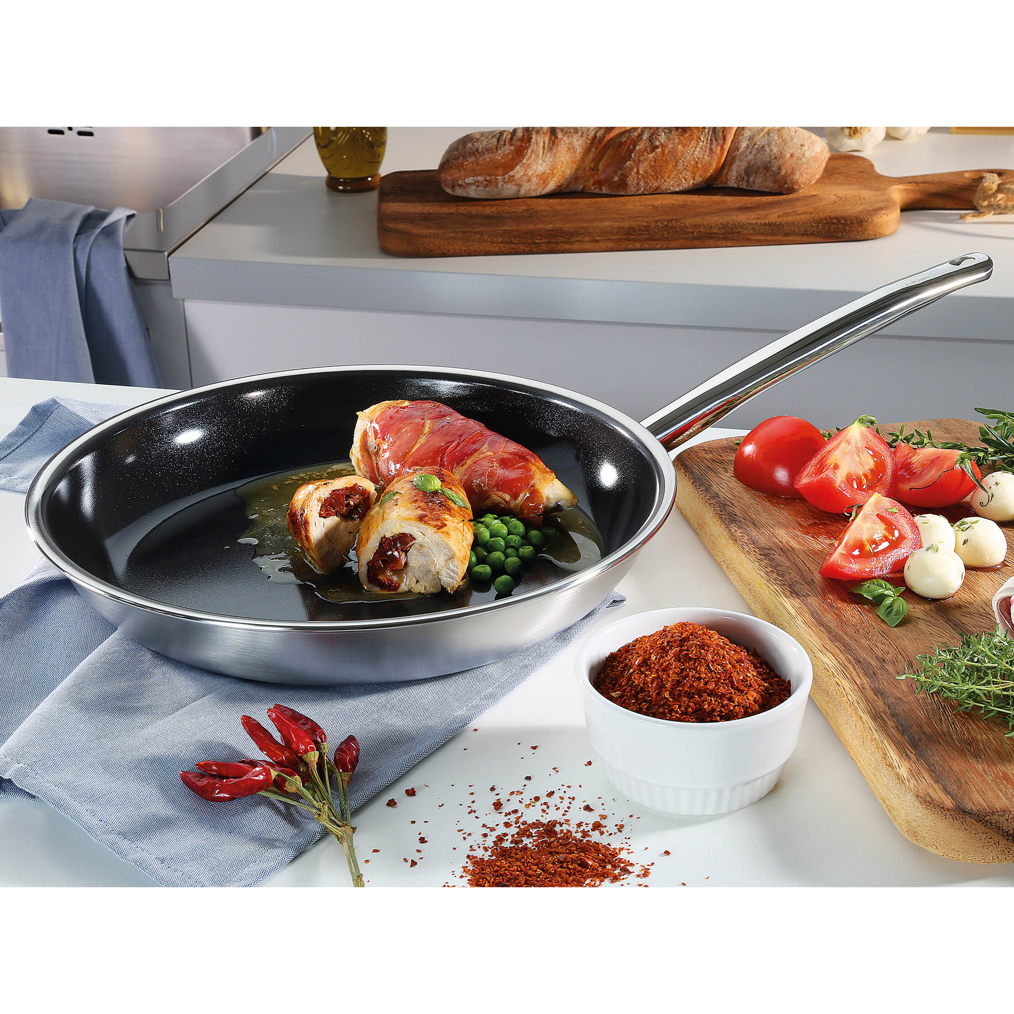SPRING Bratpfanne VULCANO PURE 32 cm Antihaftbeschichtung PFAS-frei INDUKTION