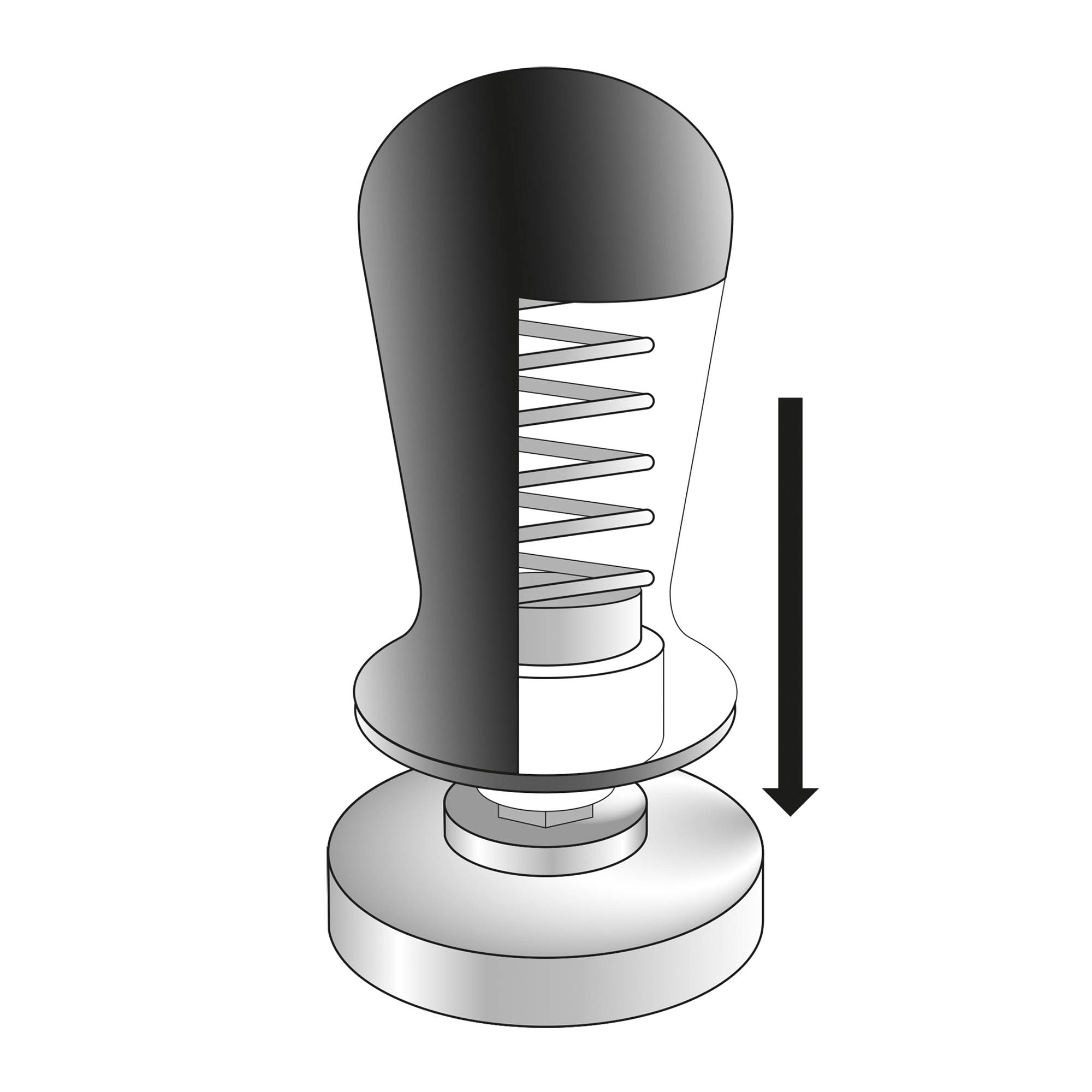 CILIO Tamper BARISTA 5,8 cm druckregulierend