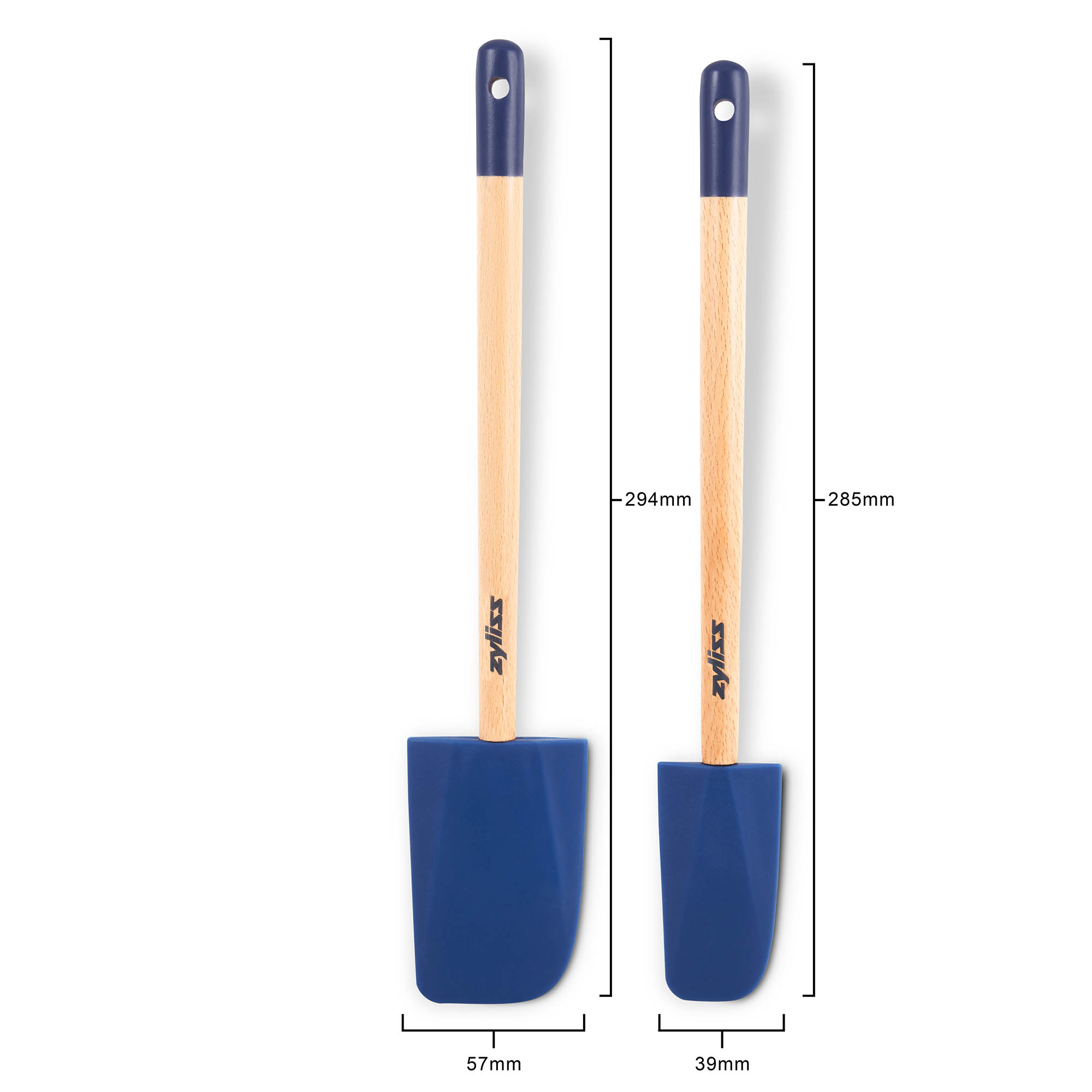 ZYLISS dough scraper set with 2 different sizes