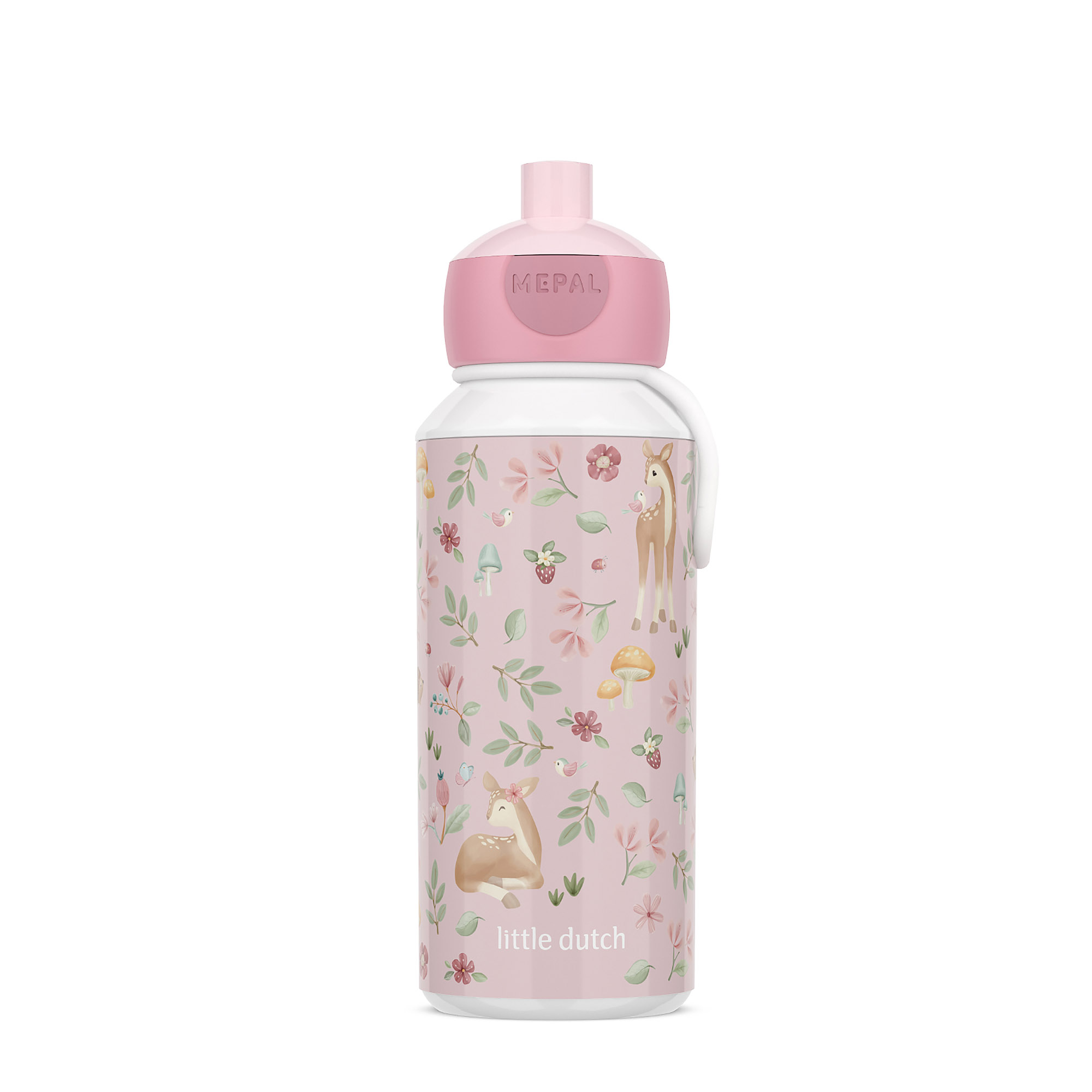 MEPAL Pop-up-Trinkflasche für Kinder CAMPUS 0,4 Liter LITTLE DUTCH Fairy Garden
