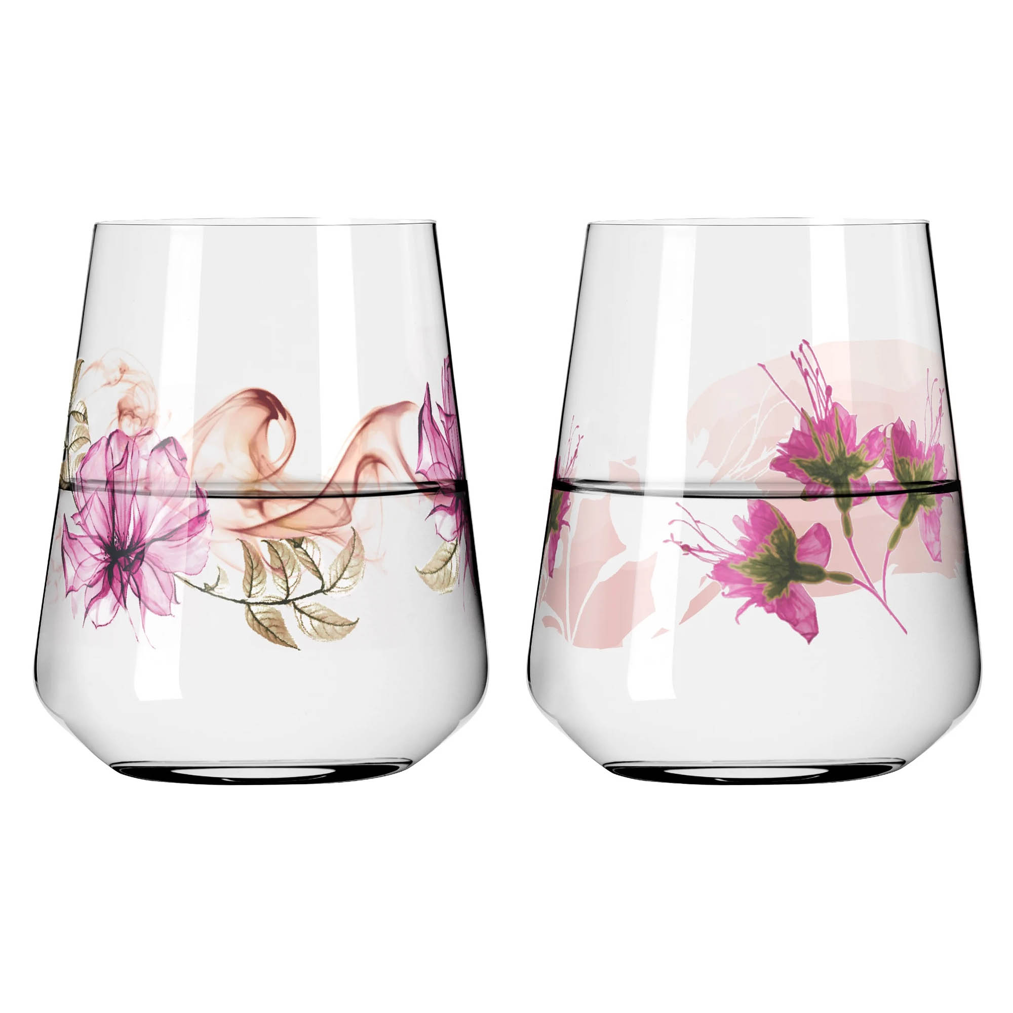 RITZENHOFF water glass set Allround glass SOMMERSONETT # 1 / # 2 500 ml each 2 pieces