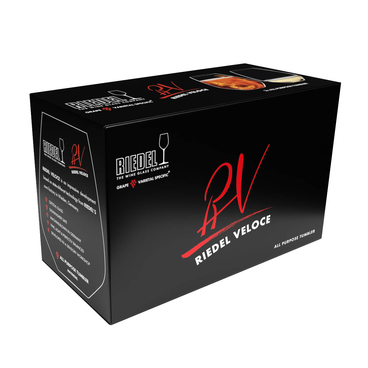 RIEDEL Serie VELOCE All Purpose Tumbler Universalglas 550 ml 2 Stück im Set