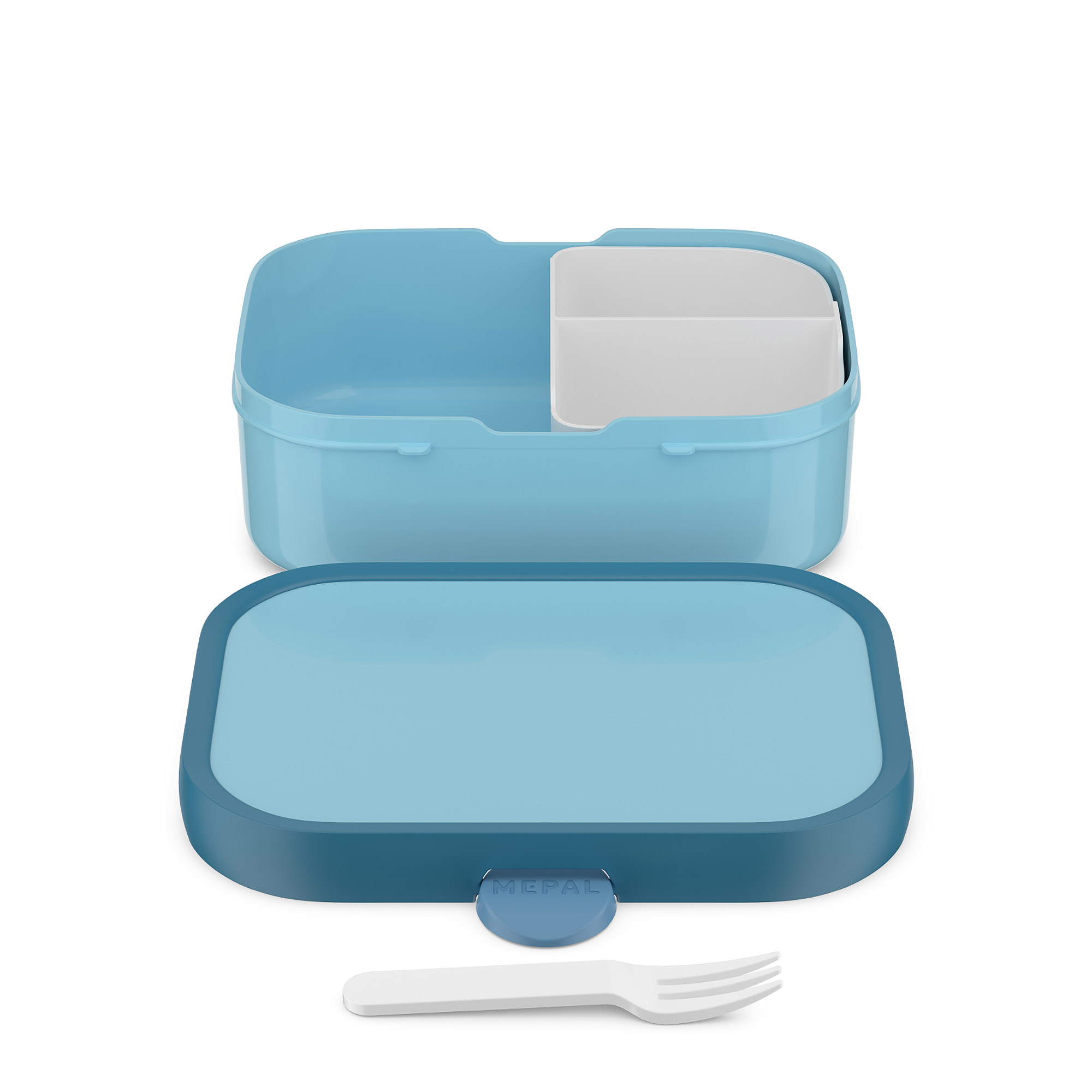 MEPAL Brotdose für Kinder CAMPUS mit Bento-Einsatz 0,75 Liter cool blue