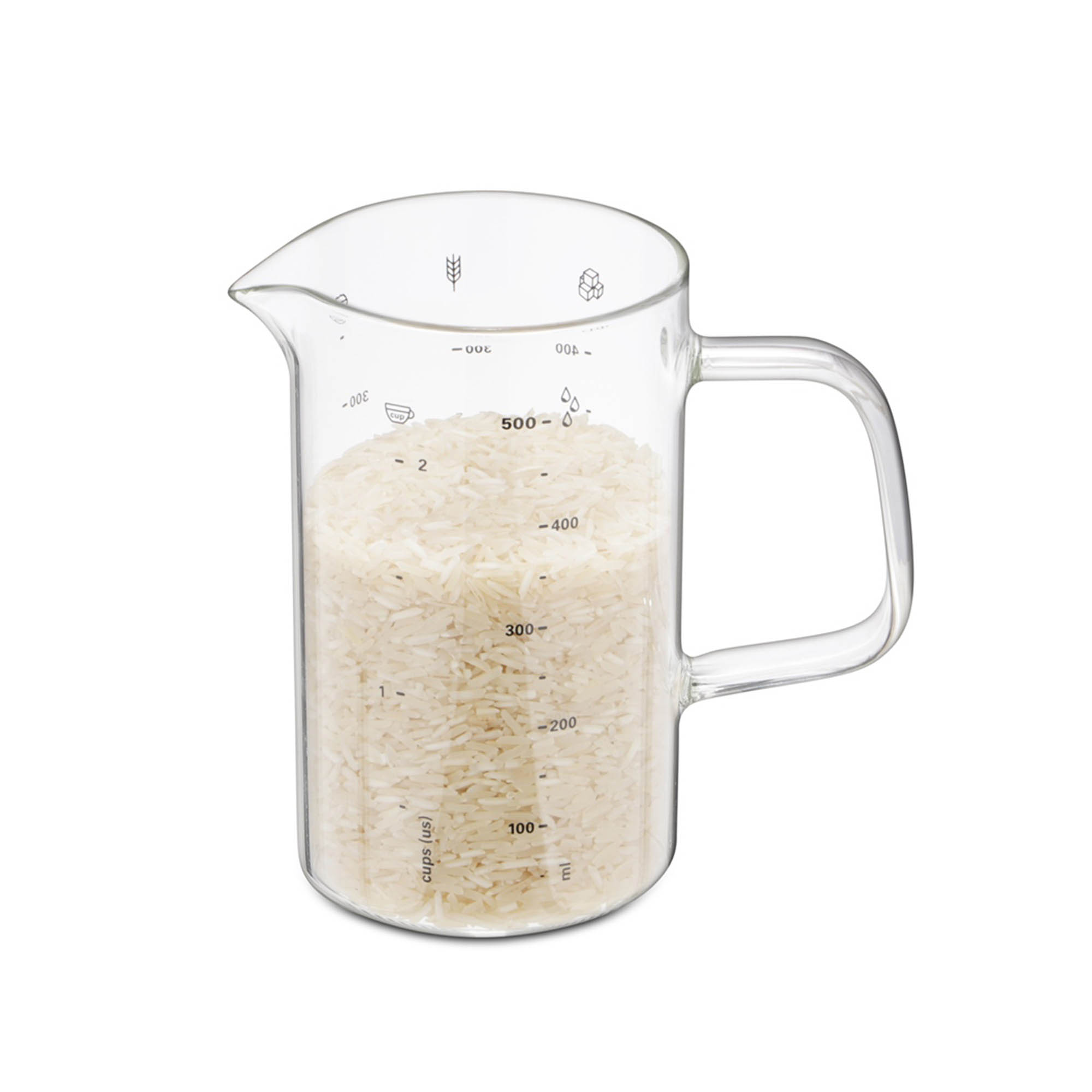 WEIS Messbecher aus Borosilikatglas 0,5 Liter