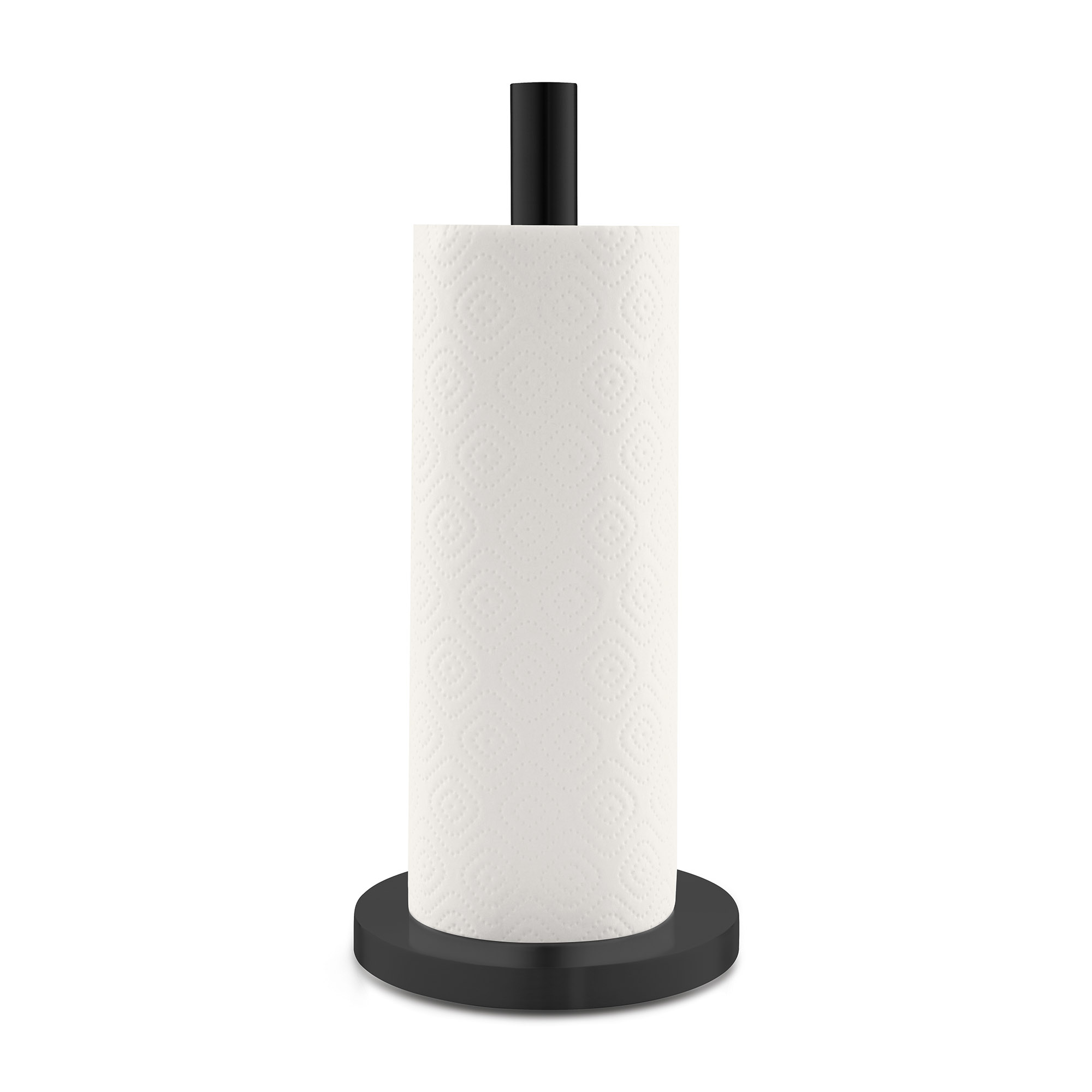 ZACK Kitchen roll holder / paper roll holder CUNA stainless steel black